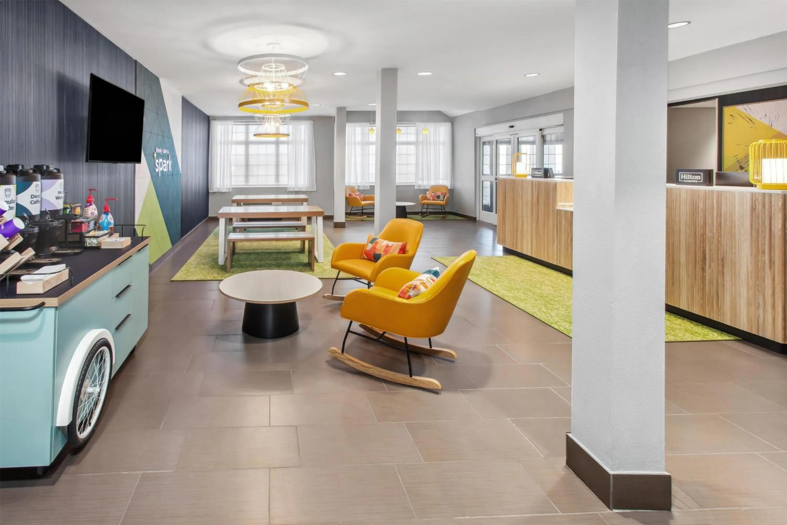 Lobby or reception in Spark by Hilton Rochester South