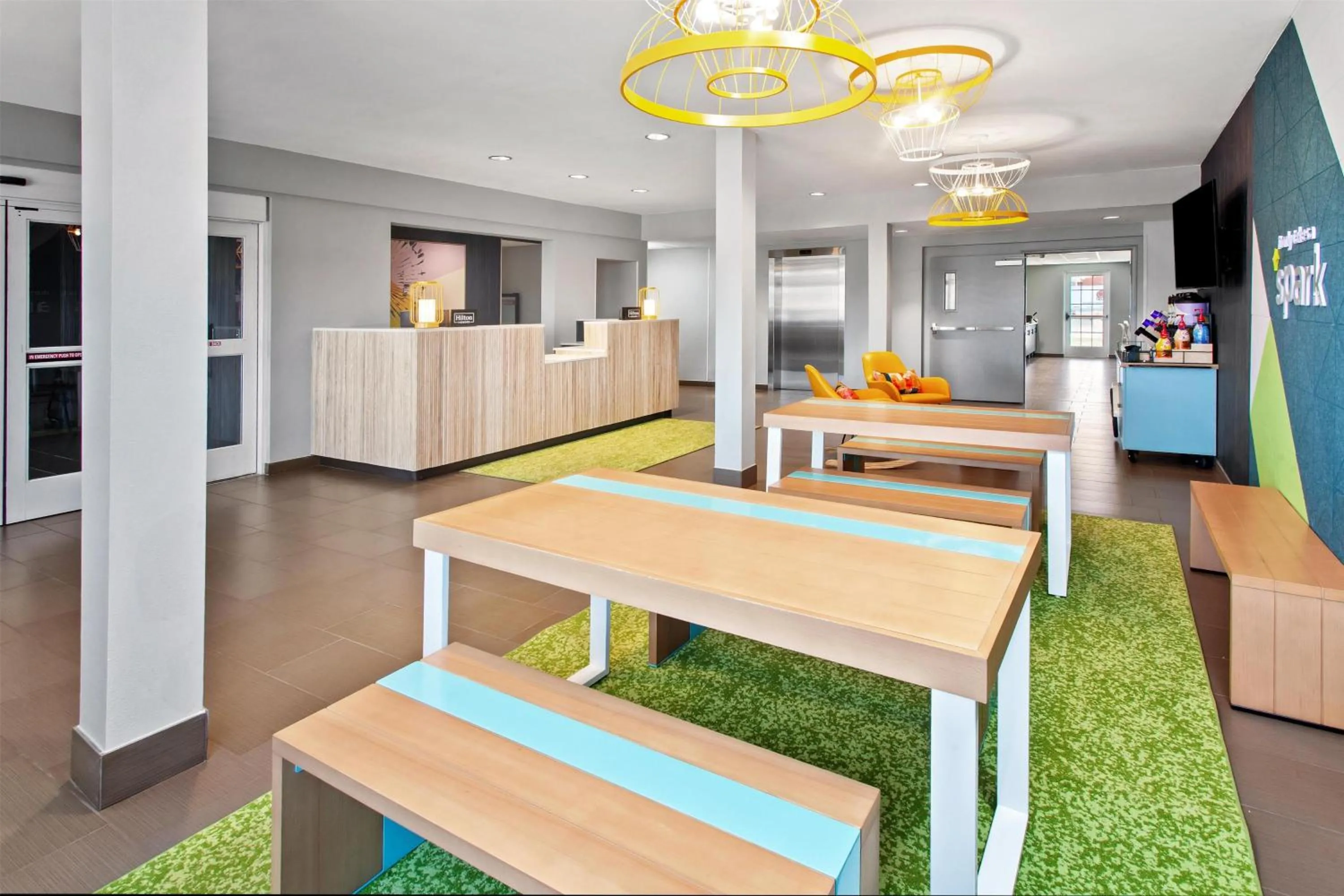 Lobby or reception in Spark by Hilton Rochester South