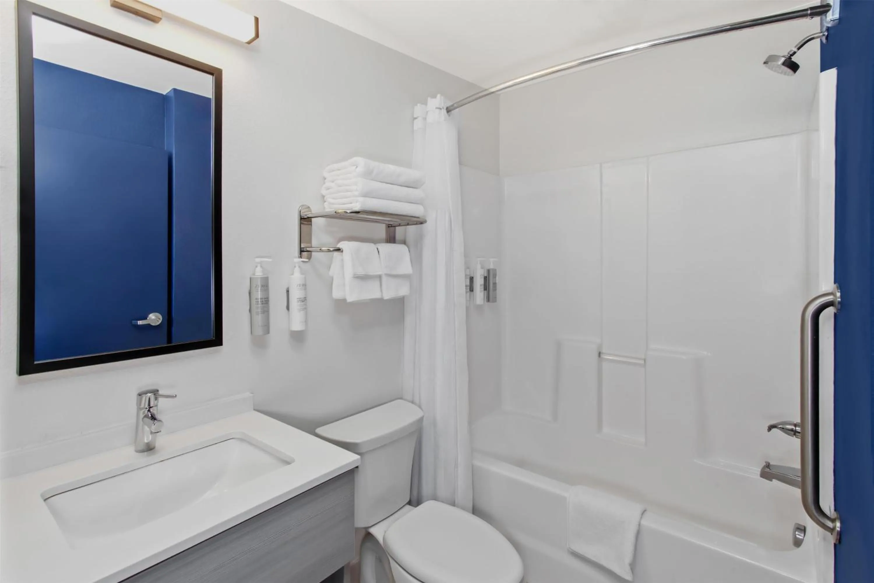 Bathroom in Spark by Hilton Rochester South