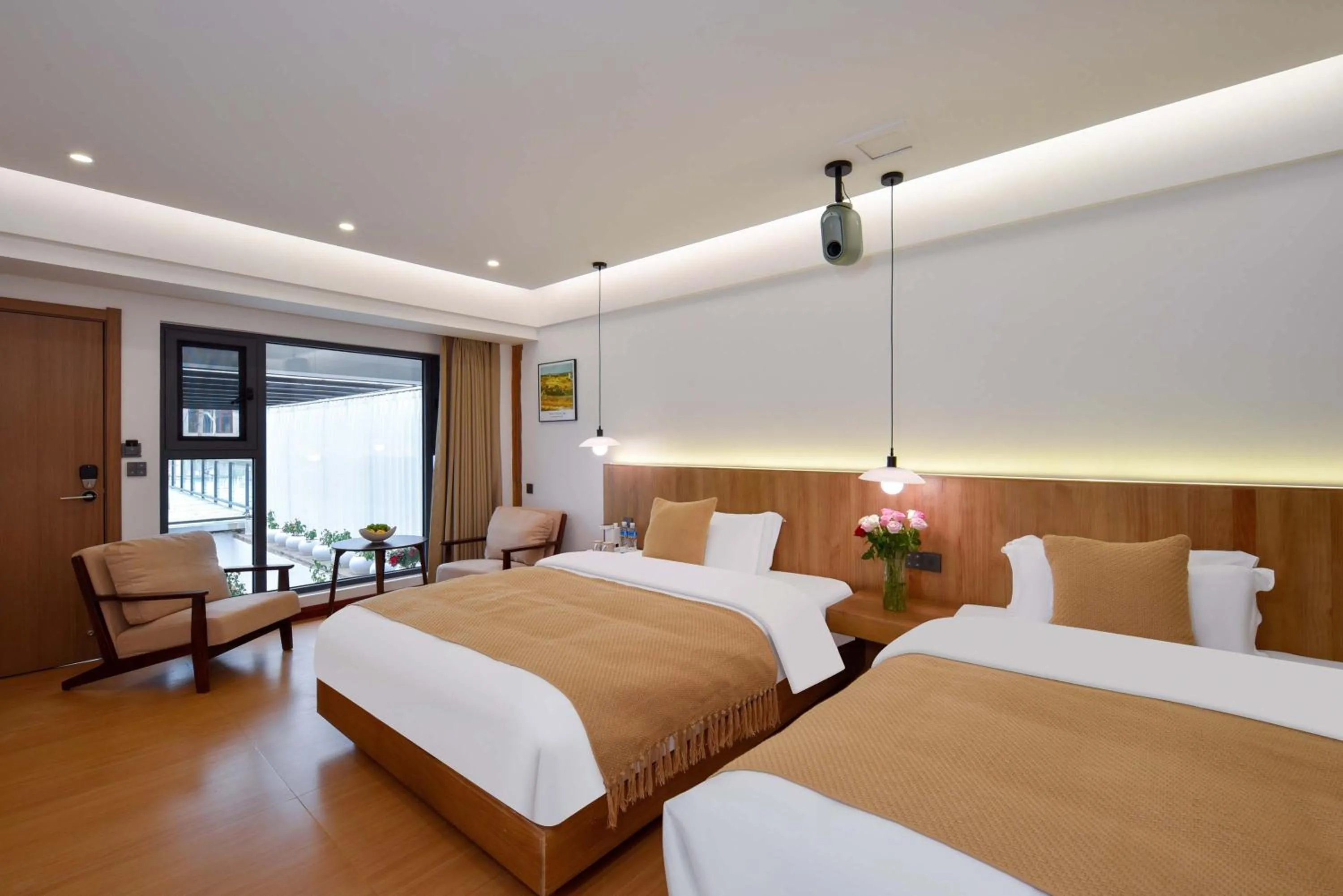 Bed in Da Le Zhi Ye Homestay
