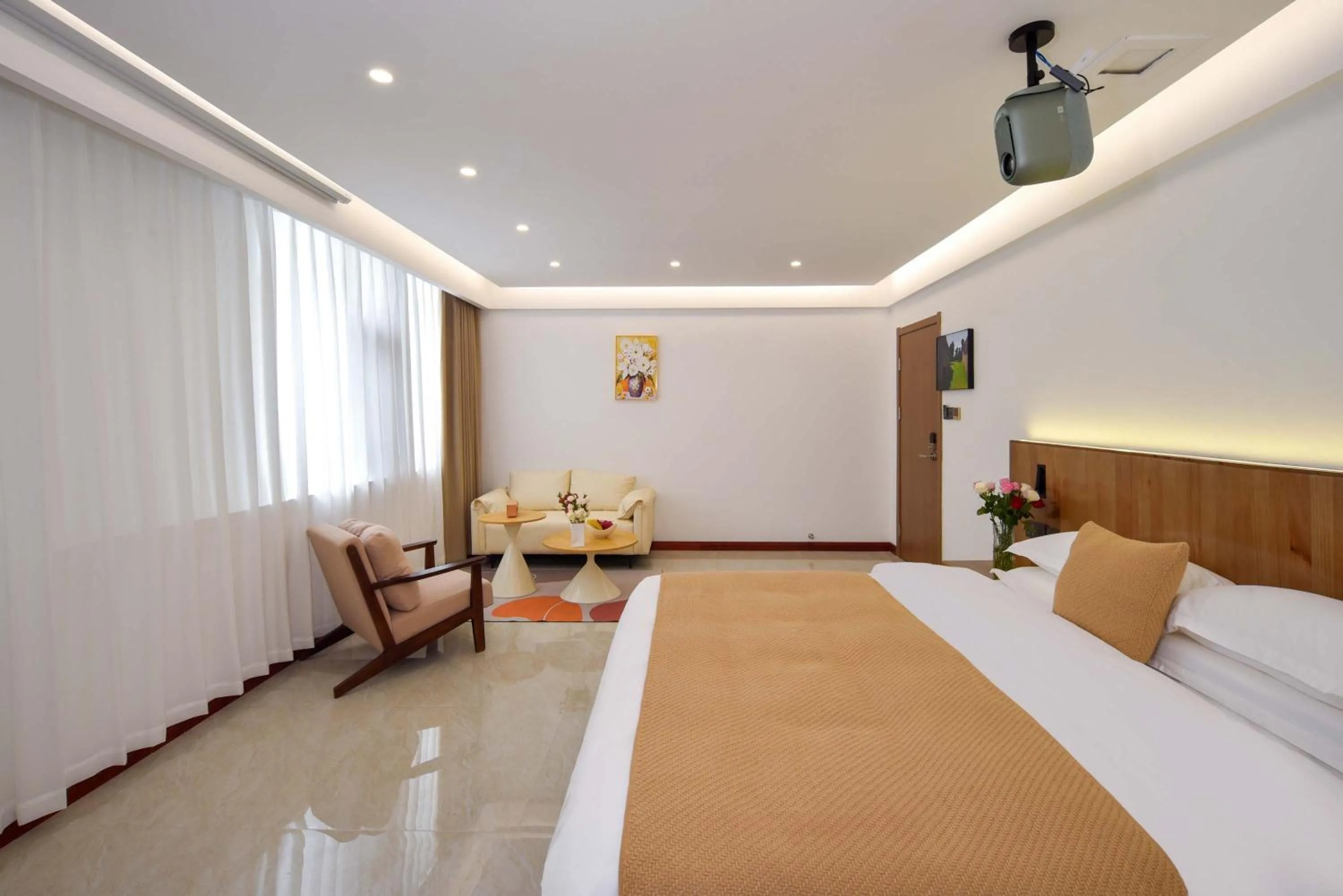 TV and multimedia, Bed in Da Le Zhi Ye Homestay