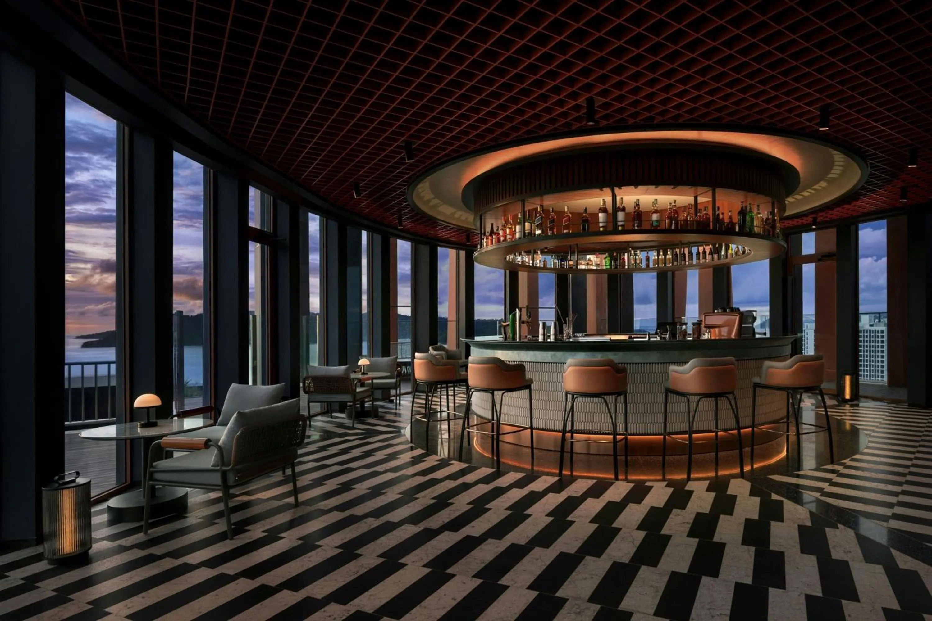 Lounge or bar in Sheraton Kota Kinabalu