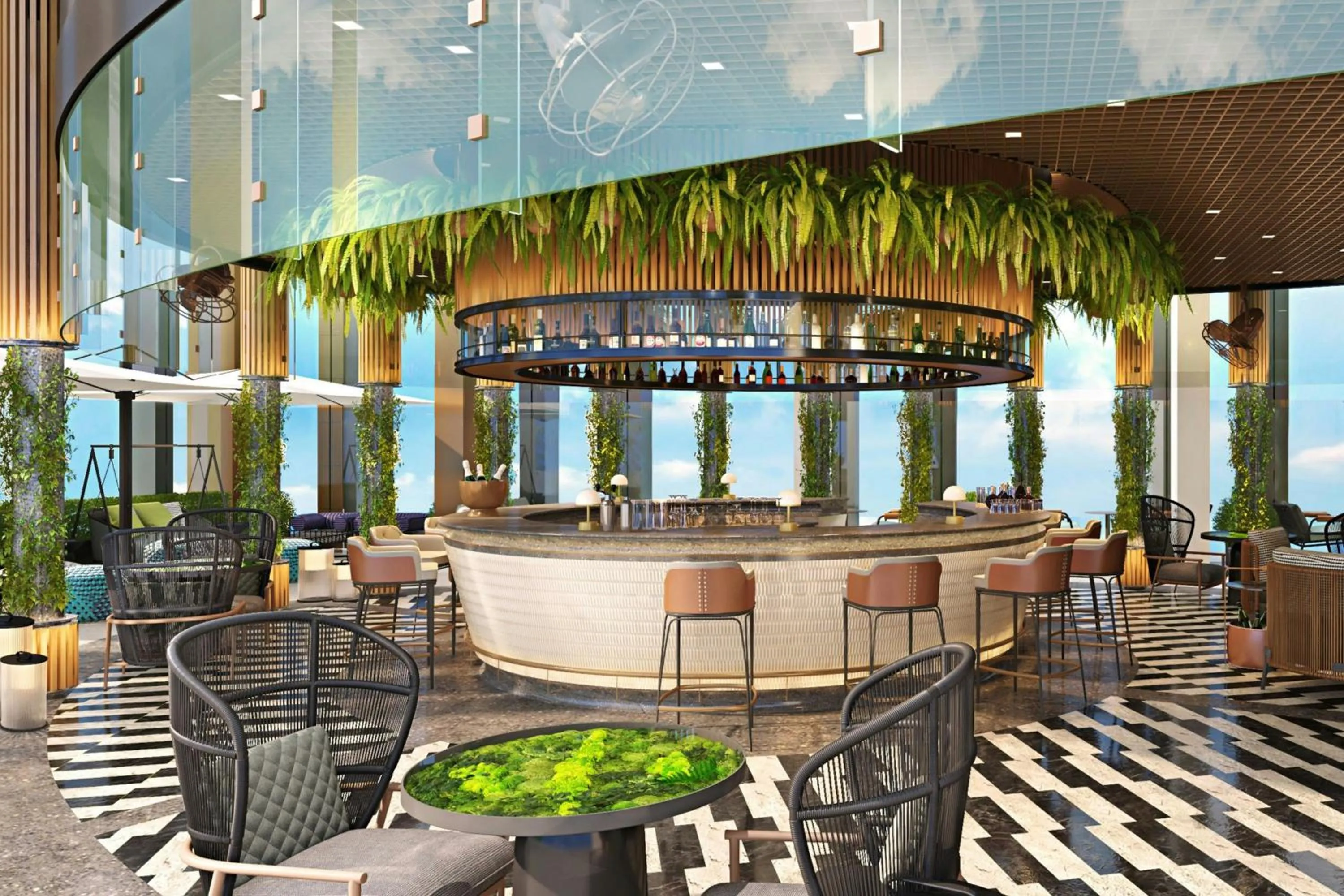 Lounge or bar in Sheraton Kota Kinabalu