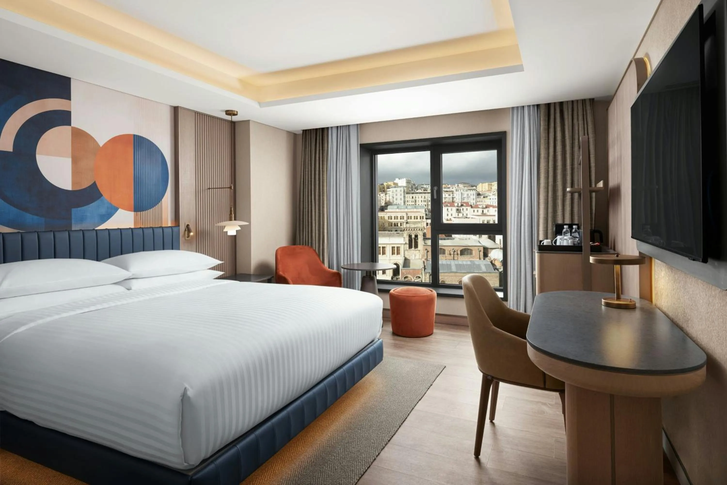Larger Deluxe Family Room, 1 King Bed, 2 Twin Bed, City View in Delta Hotels by Marriott Istanbul Karakoy