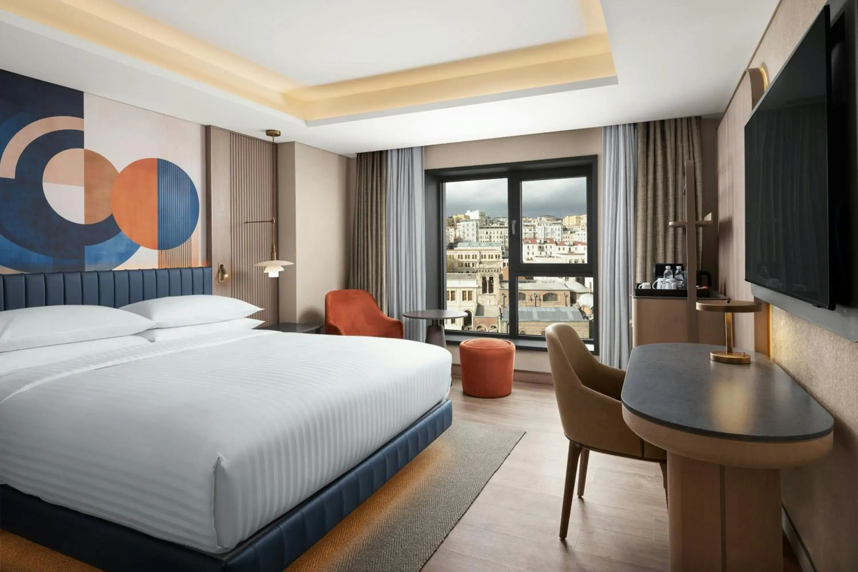 Larger Deluxe Family Room, 1 King Bed, 2 Twin Bed, City View in Delta Hotels by Marriott Istanbul Karakoy Larger Deluxe Family Room, 1 King Bed, 2 Twin Bed, City View in Delta Hotels by Marriott Istanbul Karakoy
