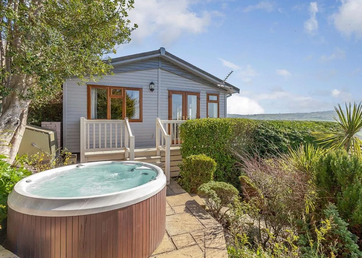 Hot Tub in Tan Rallt Holiday Park & Spa