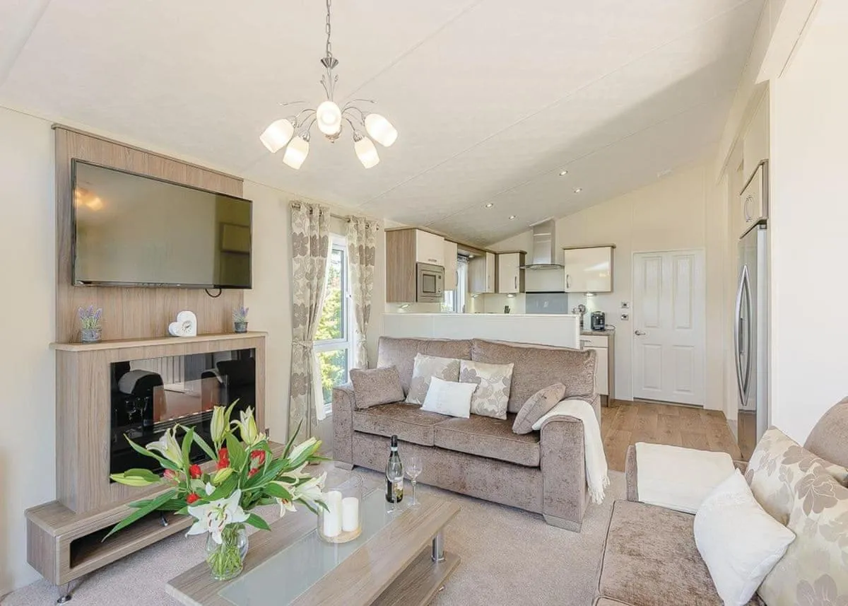 Living room in Tan Rallt Holiday Park & Spa