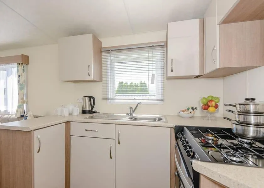 kitchen in Tan Rallt Holiday Park & Spa