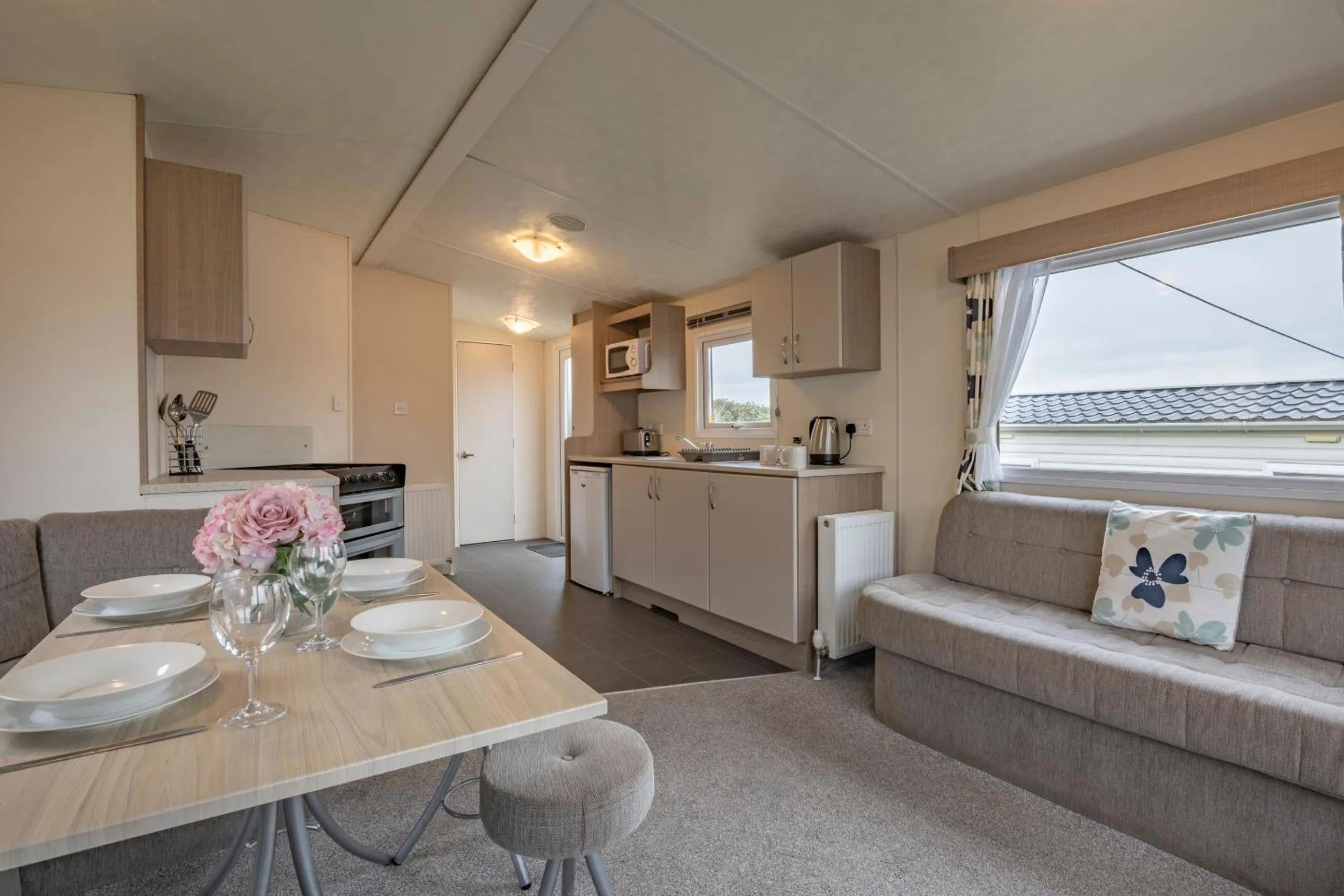 Dining area in Tan Rallt Holiday Park & Spa