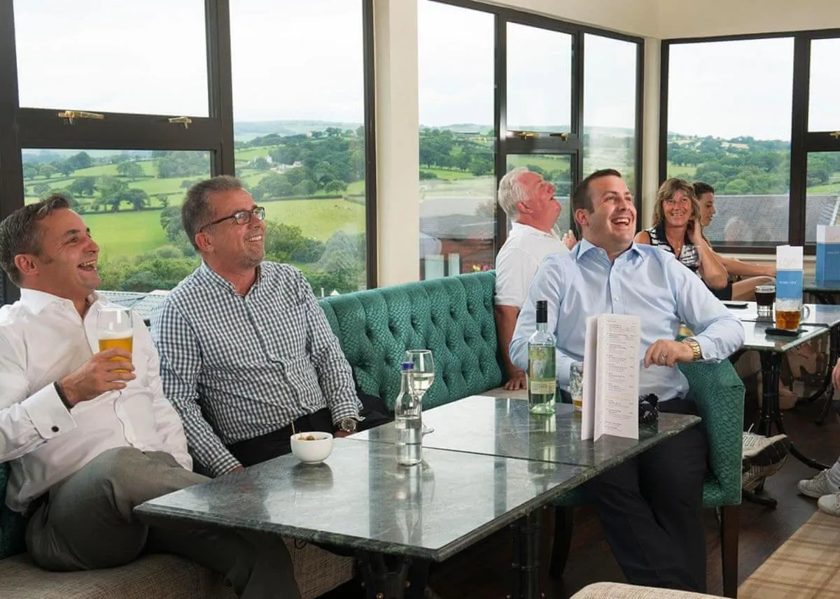 People in Tan Rallt Holiday Park & Spa