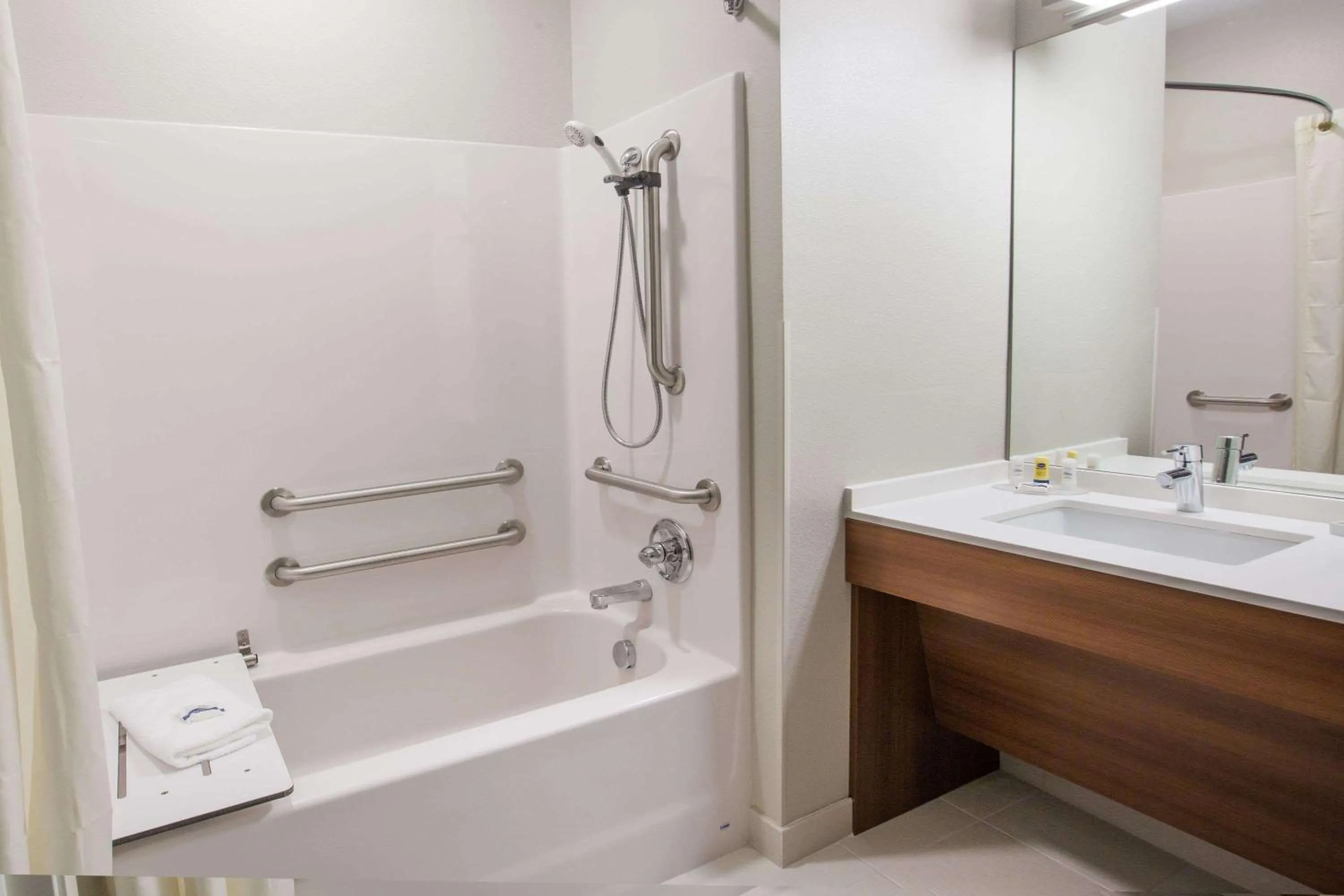 Bathroom in Microtel Inn & Suites by Wyndham Tioga