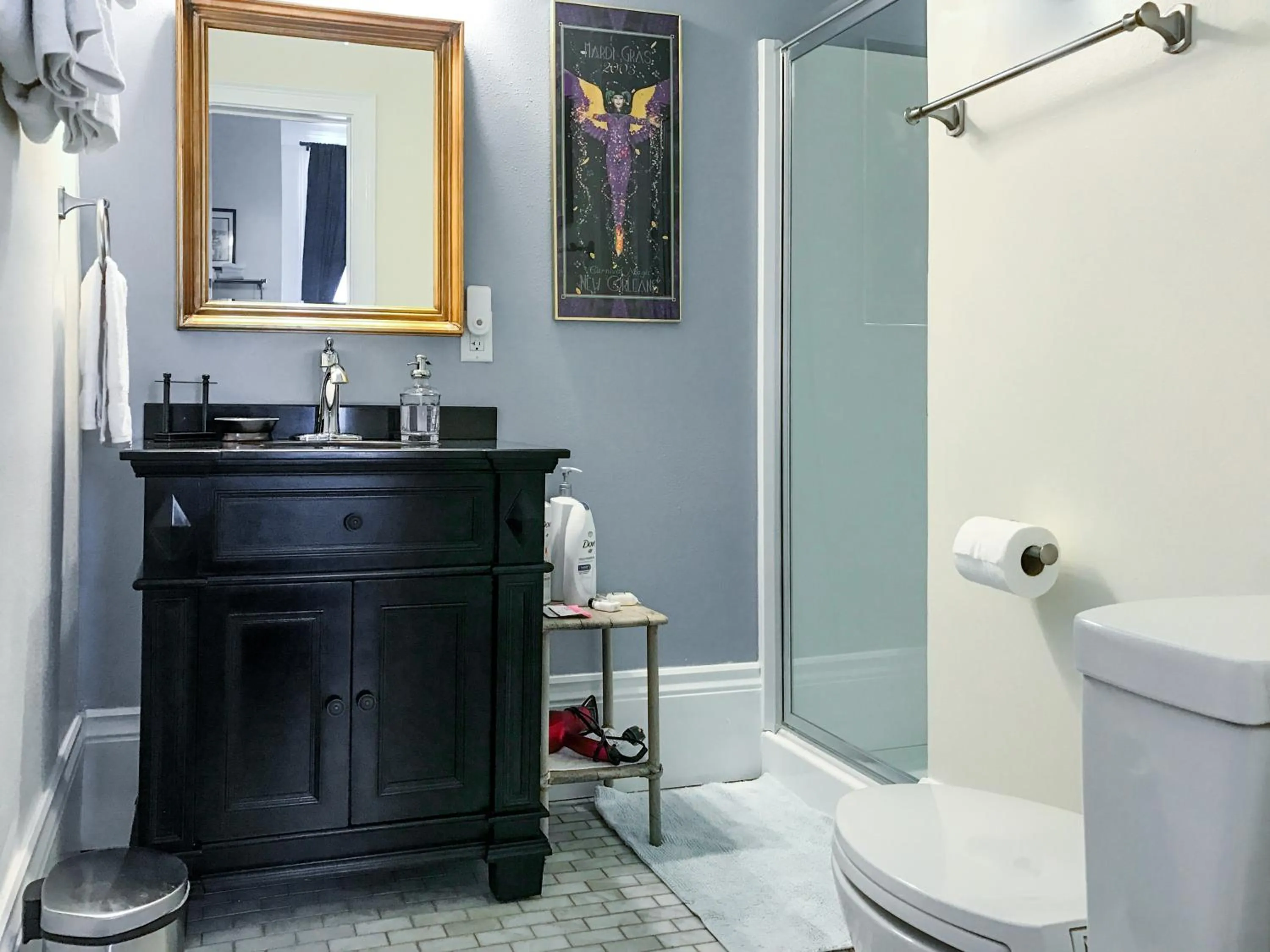 Shower in The Blue60 Marigny Inn