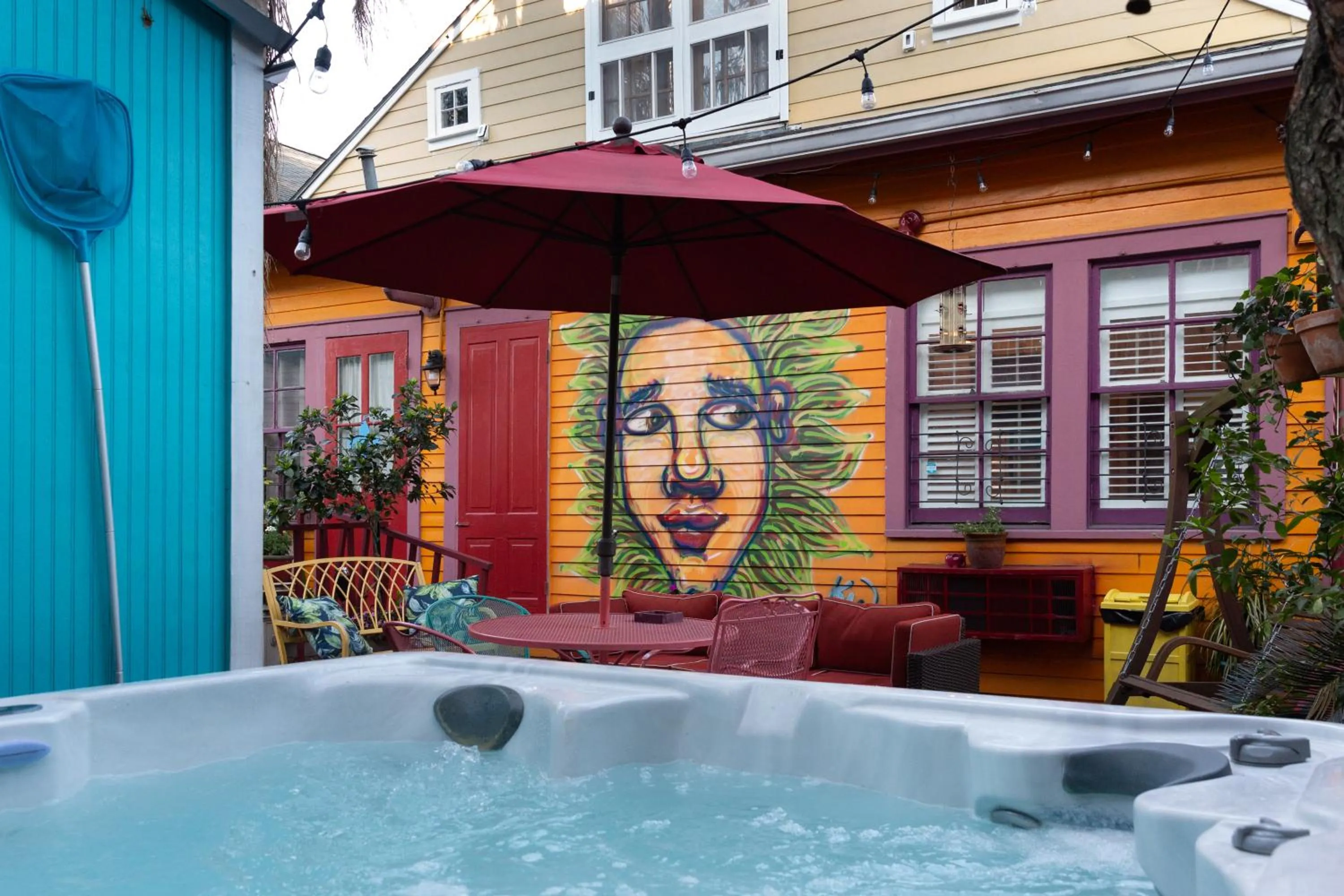 Patio in The Blue60 Marigny Inn