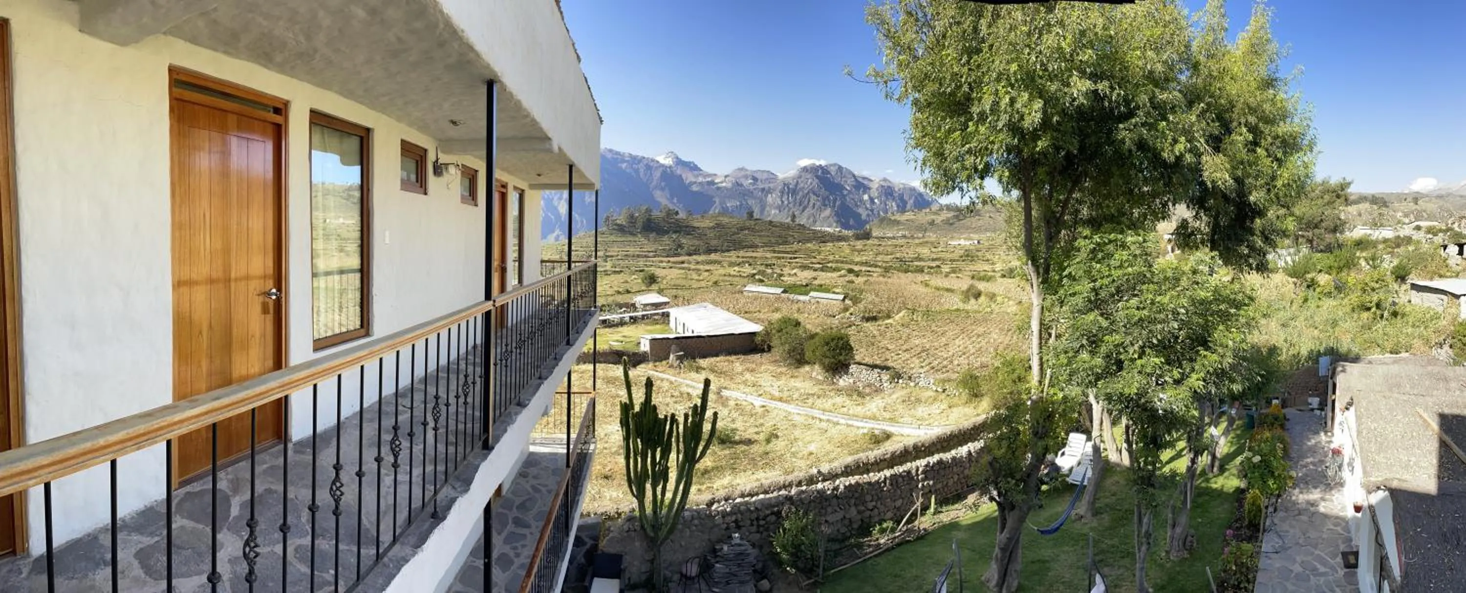 Garden view in La Casa de Santiago Hotel