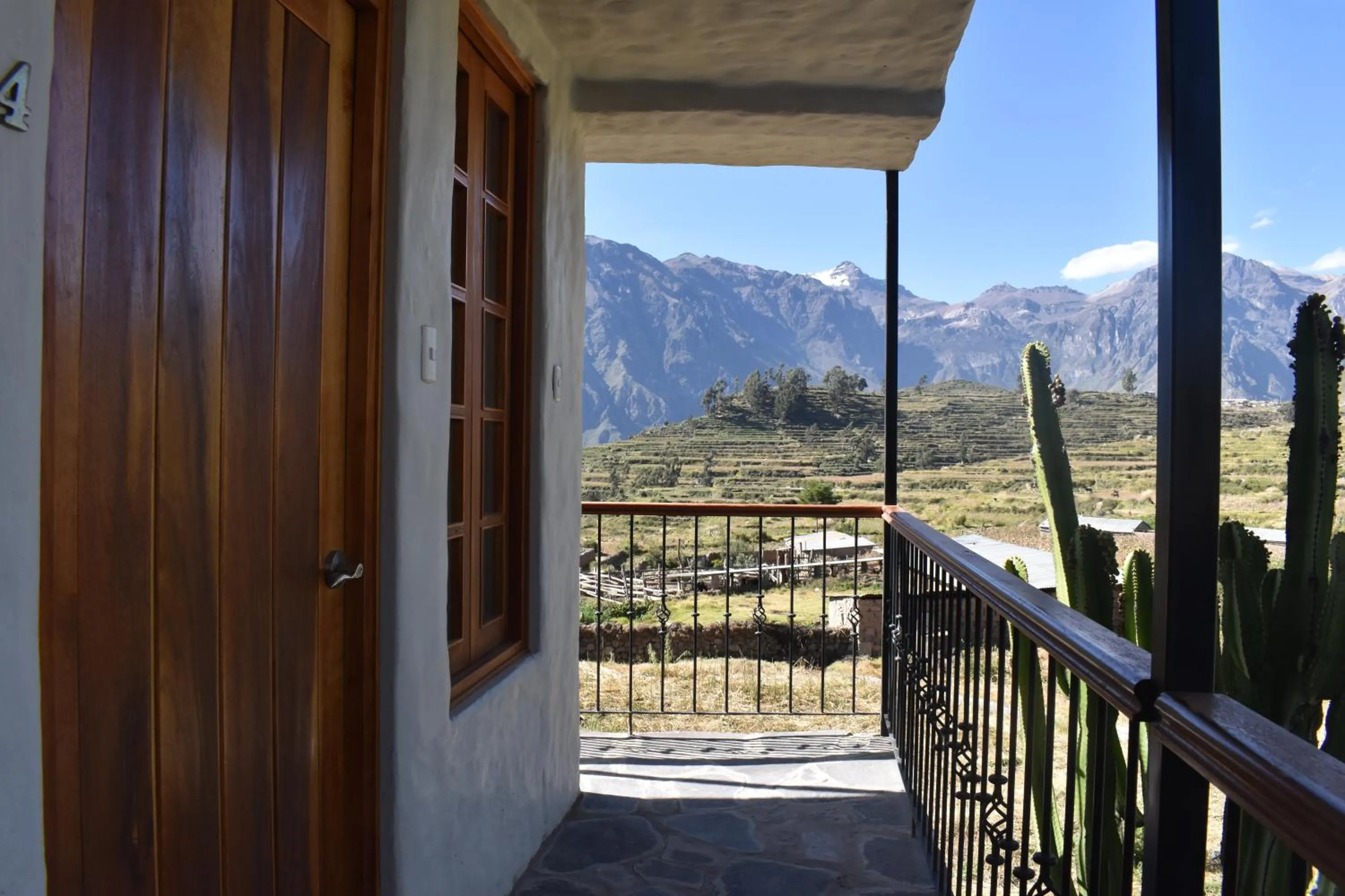 Mountain view in La Casa de Santiago Hotel
