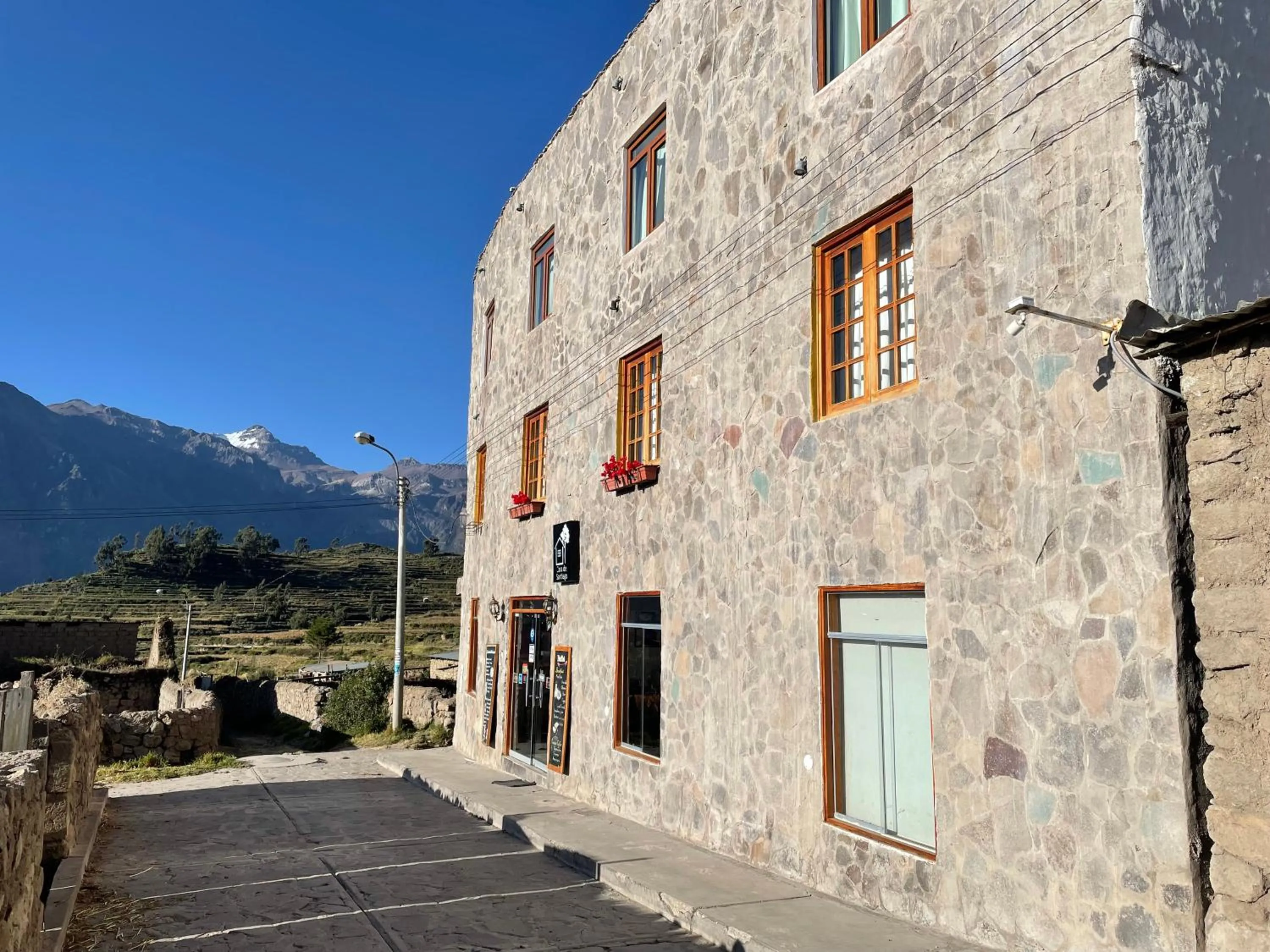 Facade/entrance in La Casa de Santiago Hotel