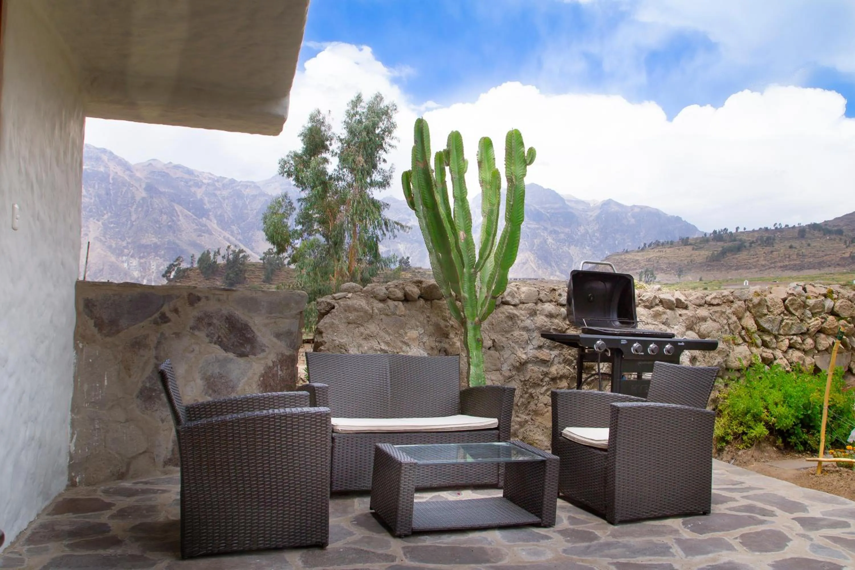 BBQ facilities in La Casa de Santiago Hotel