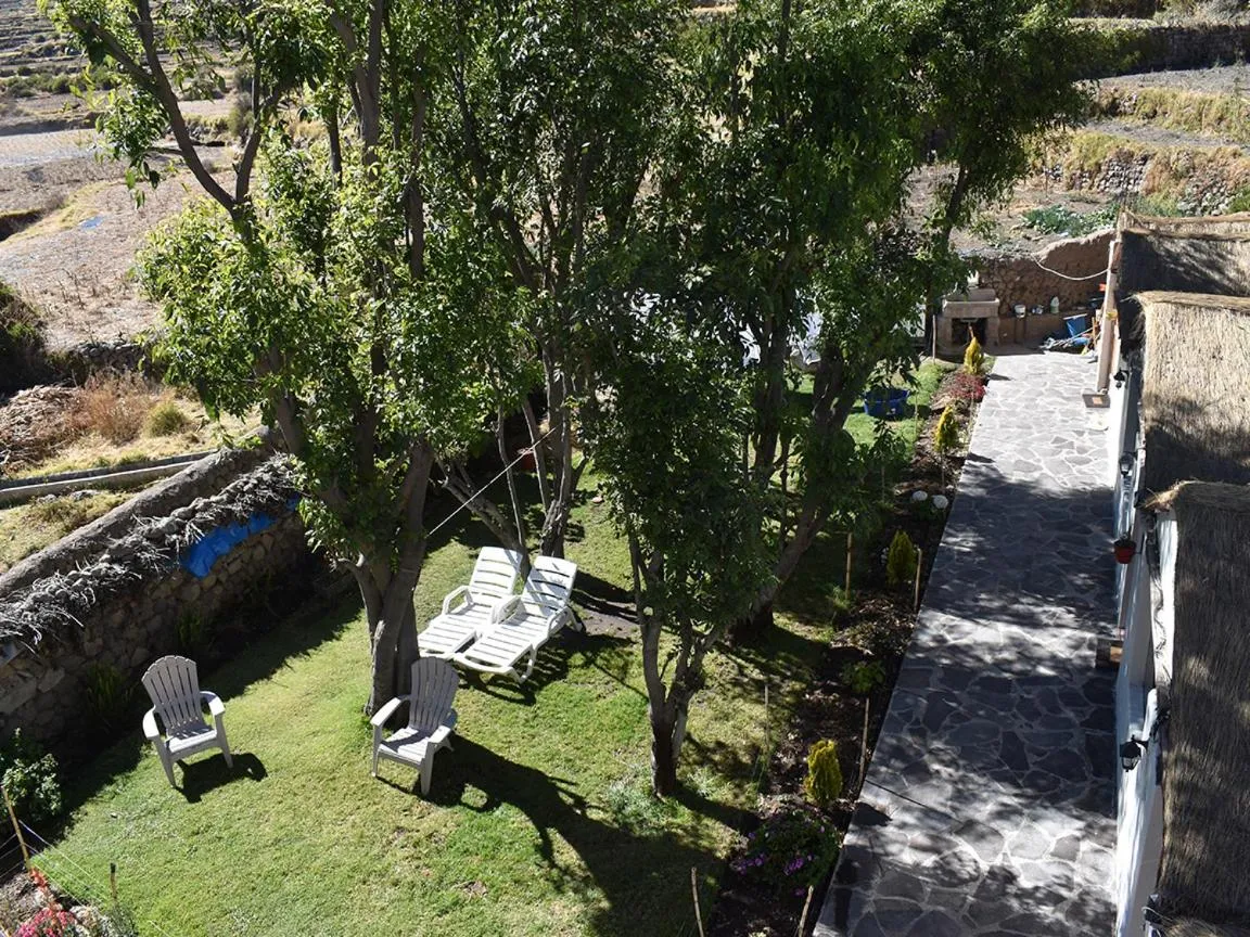 Garden in La Casa de Santiago Hotel
