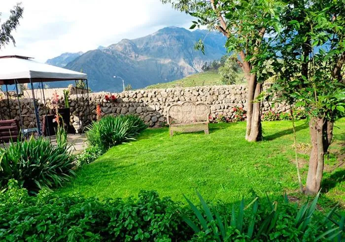 Garden in La Casa de Santiago Hotel
