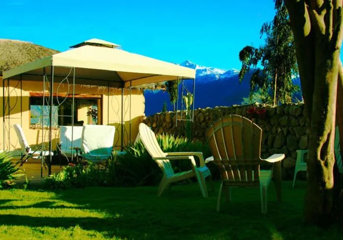 Garden in La Casa de Santiago Hotel