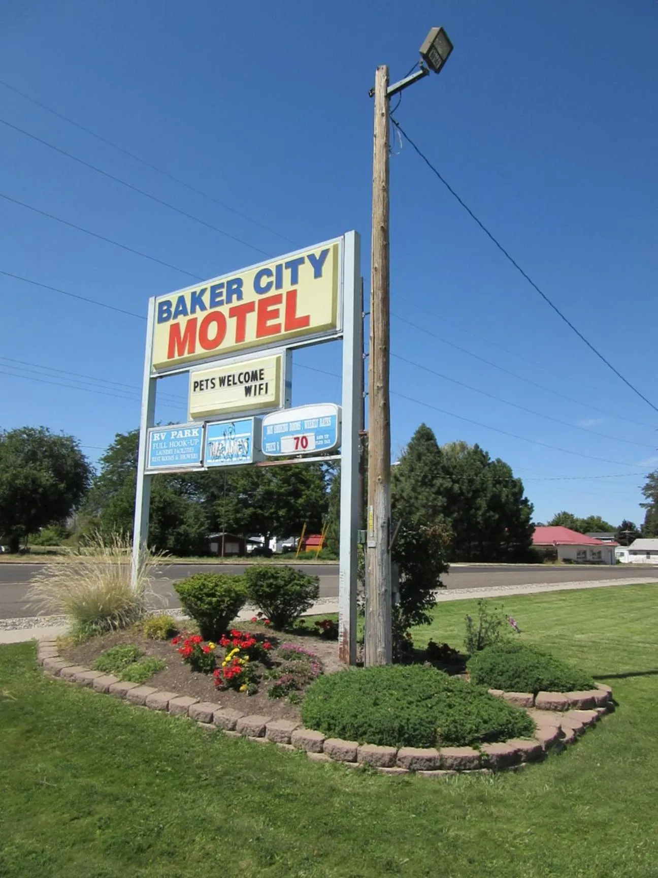 Property logo or sign in Baker City Motel & RV