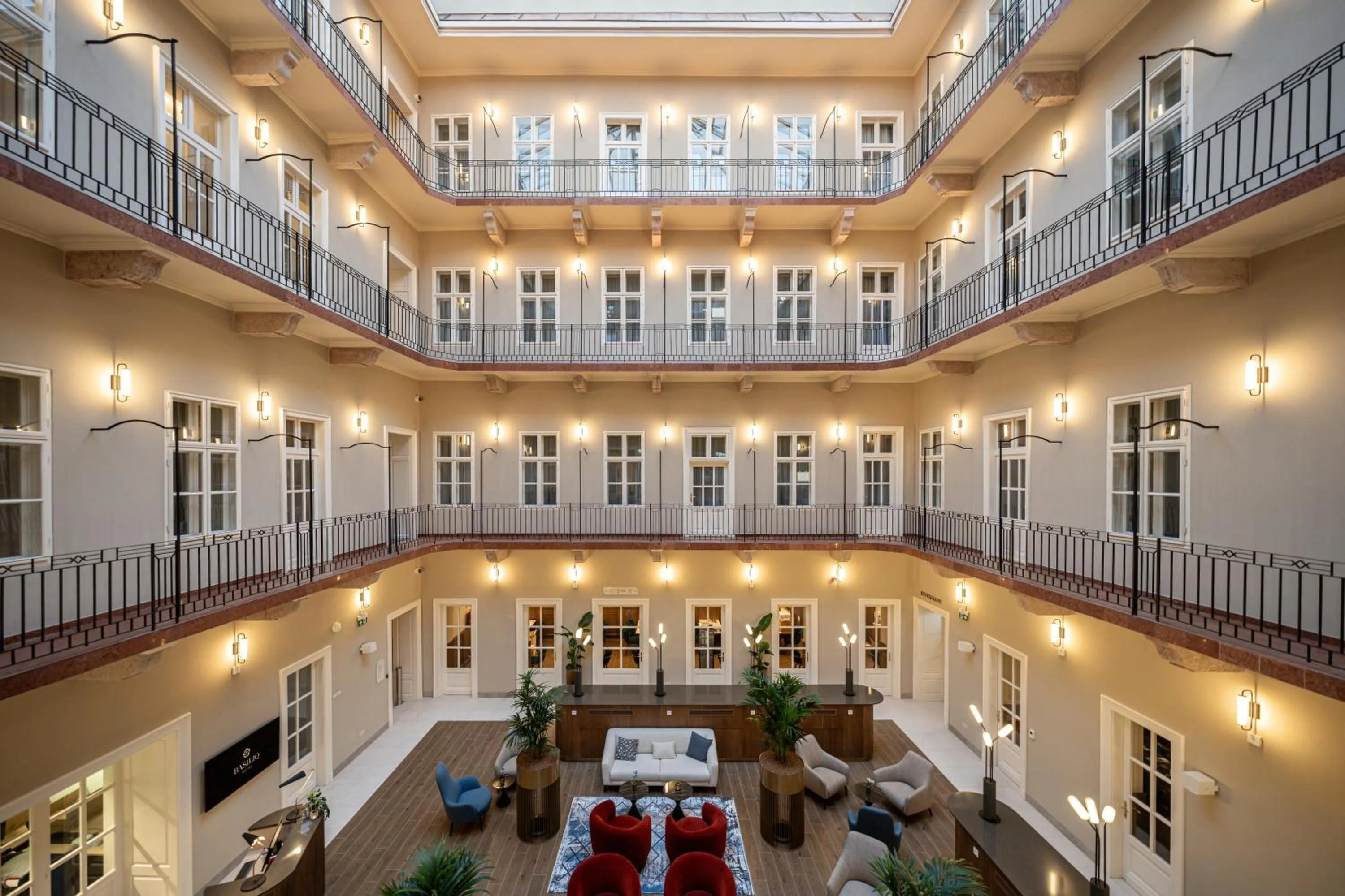 Lobby or reception in BasiliQ Hotel