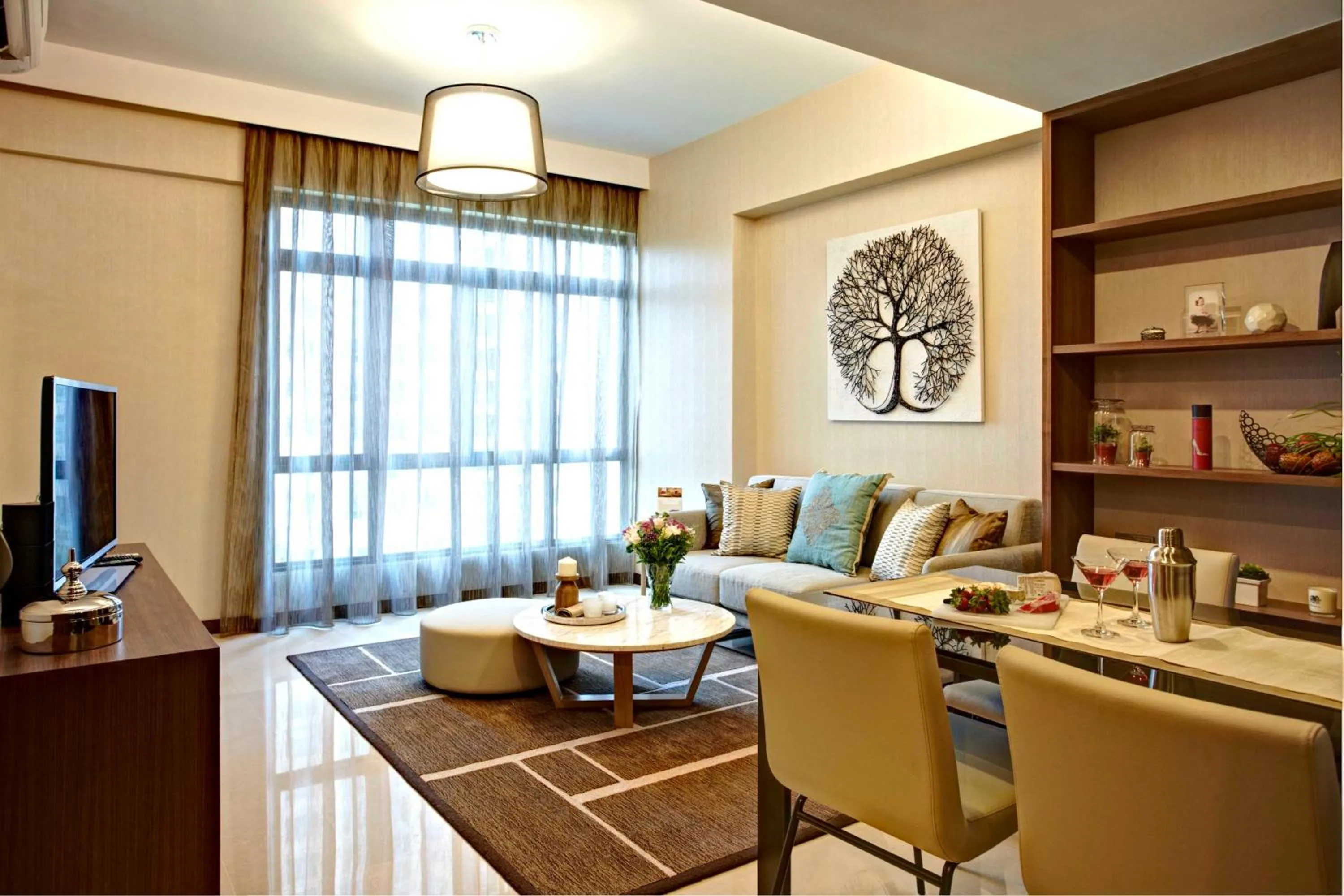 Living room in Great World Residences