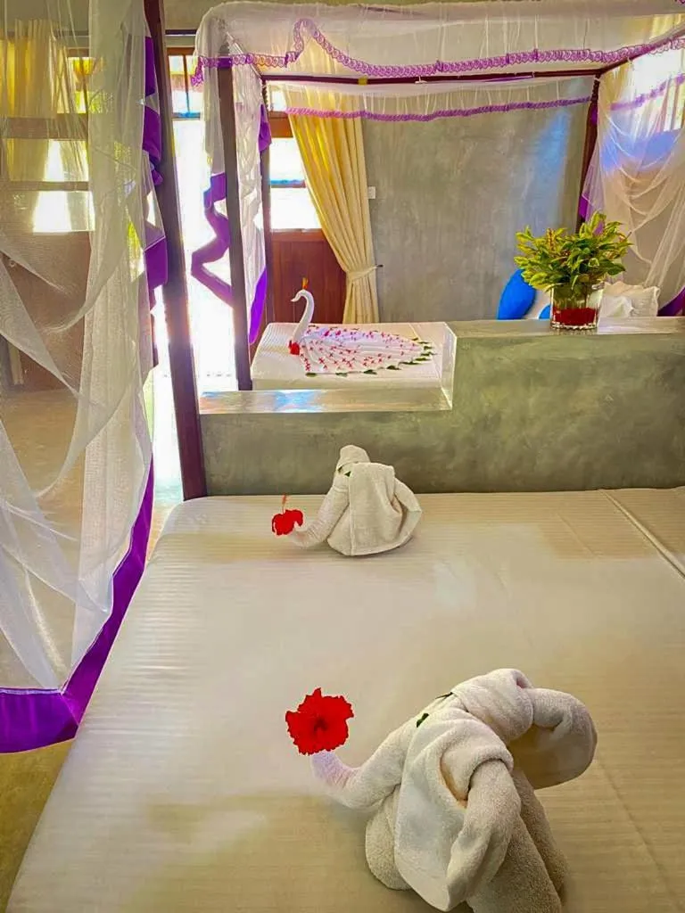 Bed in Mangrove Beach Chalets