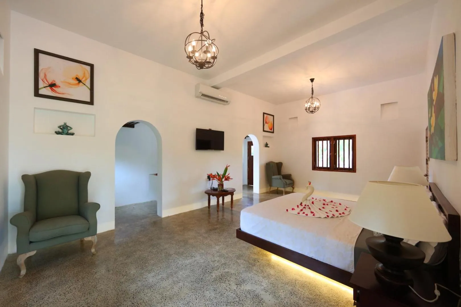 Bed in Mangrove Beach Chalets