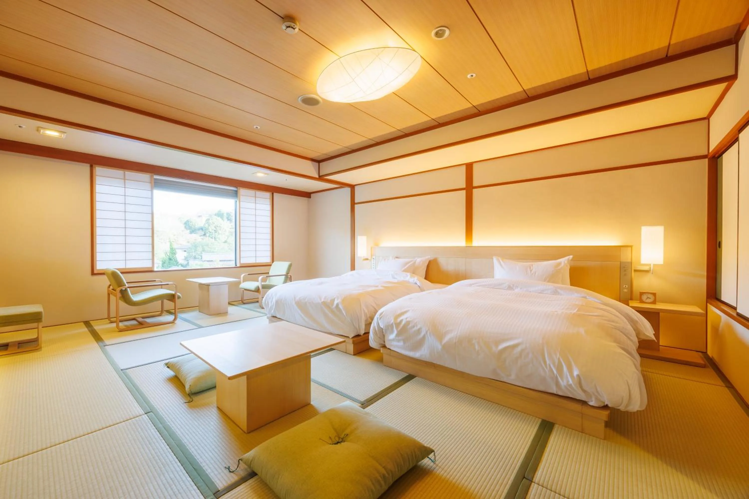 Bed in Hotel Gyokusen