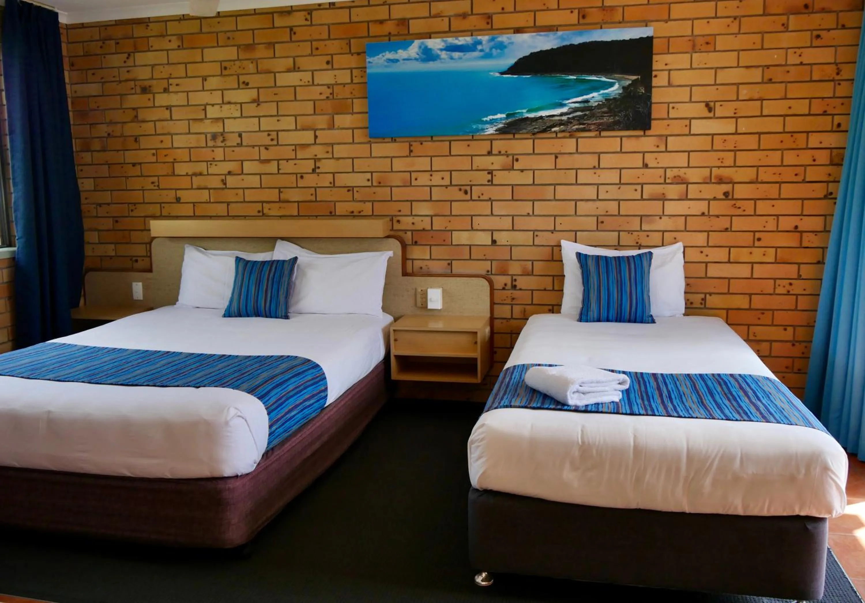 Bed in Tannum On The Beach Motel