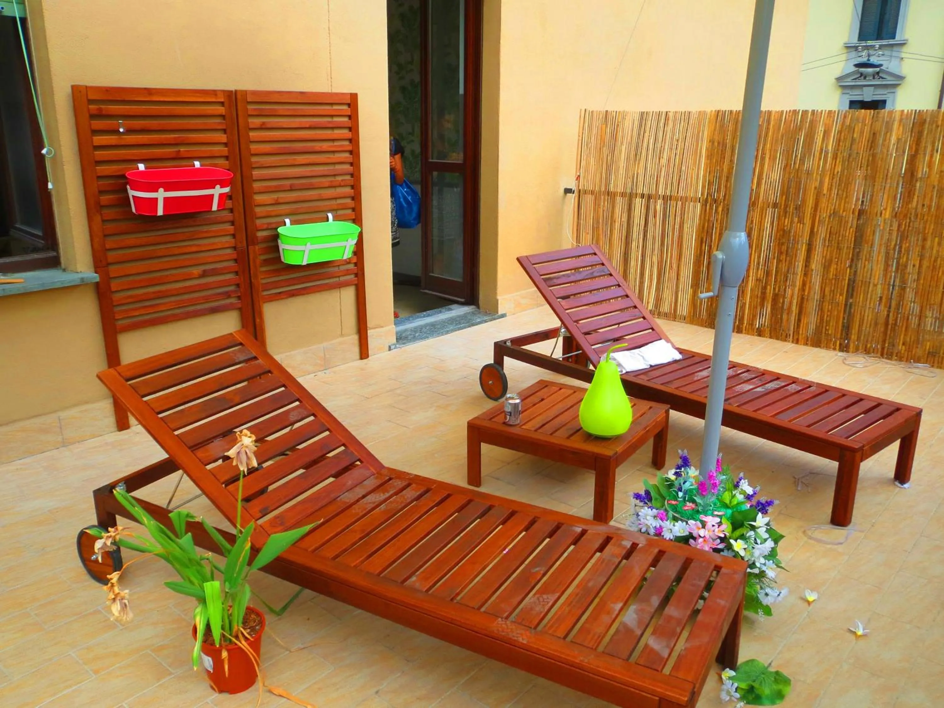 Patio in Panda Hostel