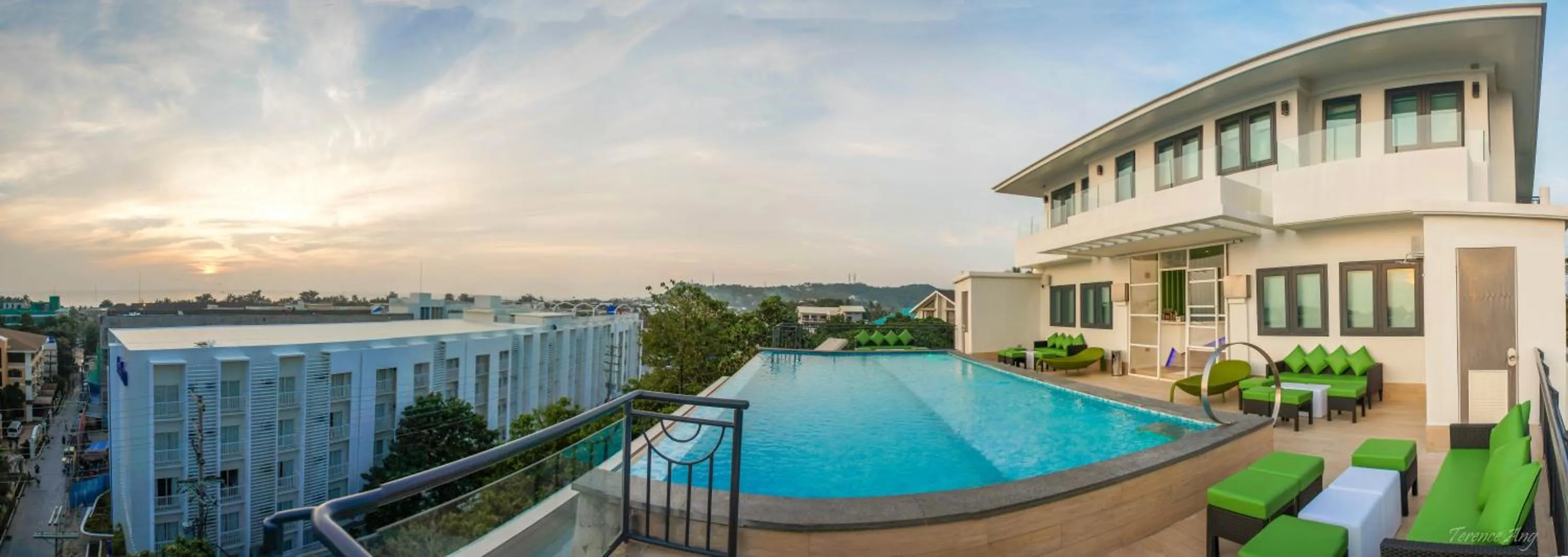 Pool view in Lime Hotel Boracay