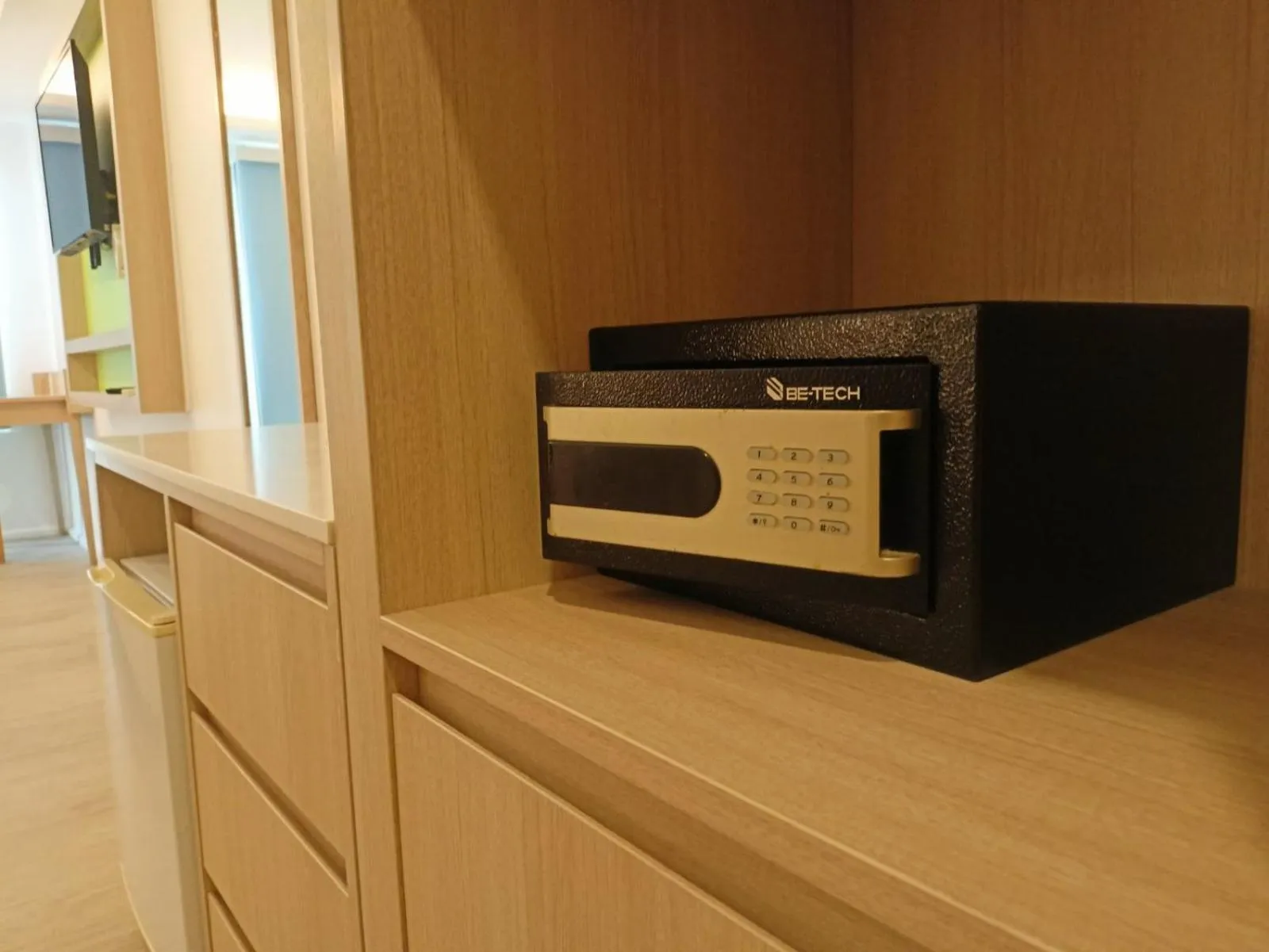 safe in Lime Hotel Boracay