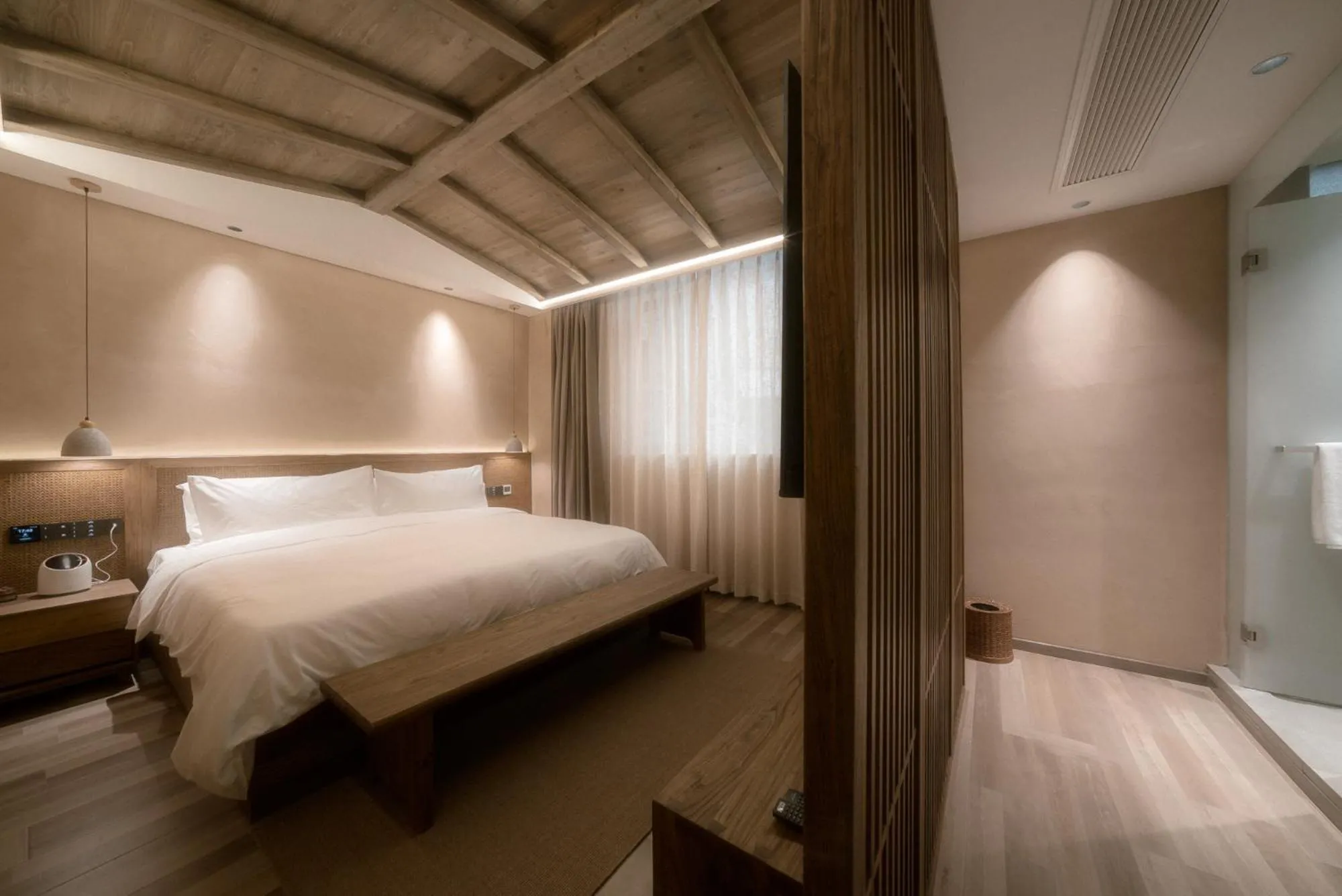 Bed in Shishe Spring Designer Homestay