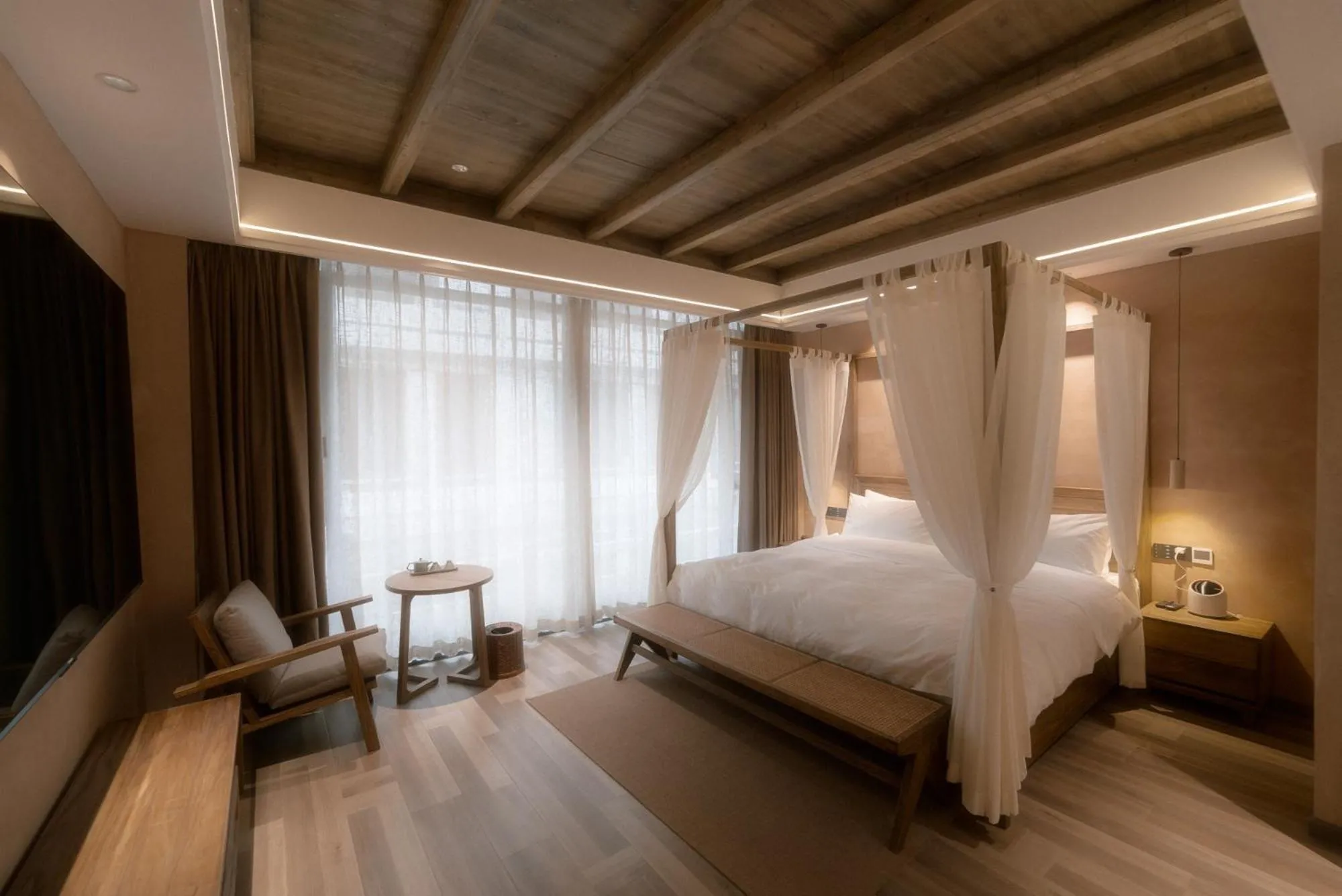 Bed in Shishe Spring Designer Homestay