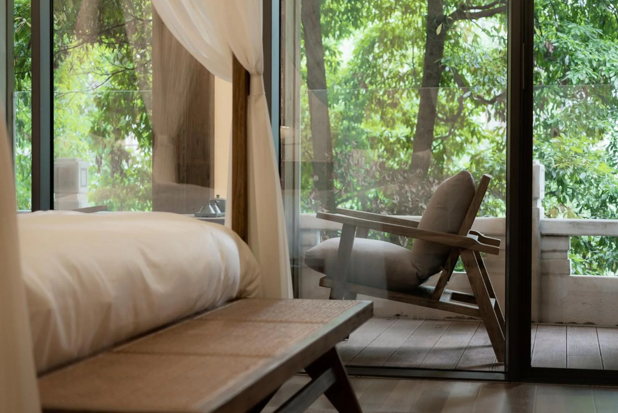 Bed in Shishe Spring Designer Homestay