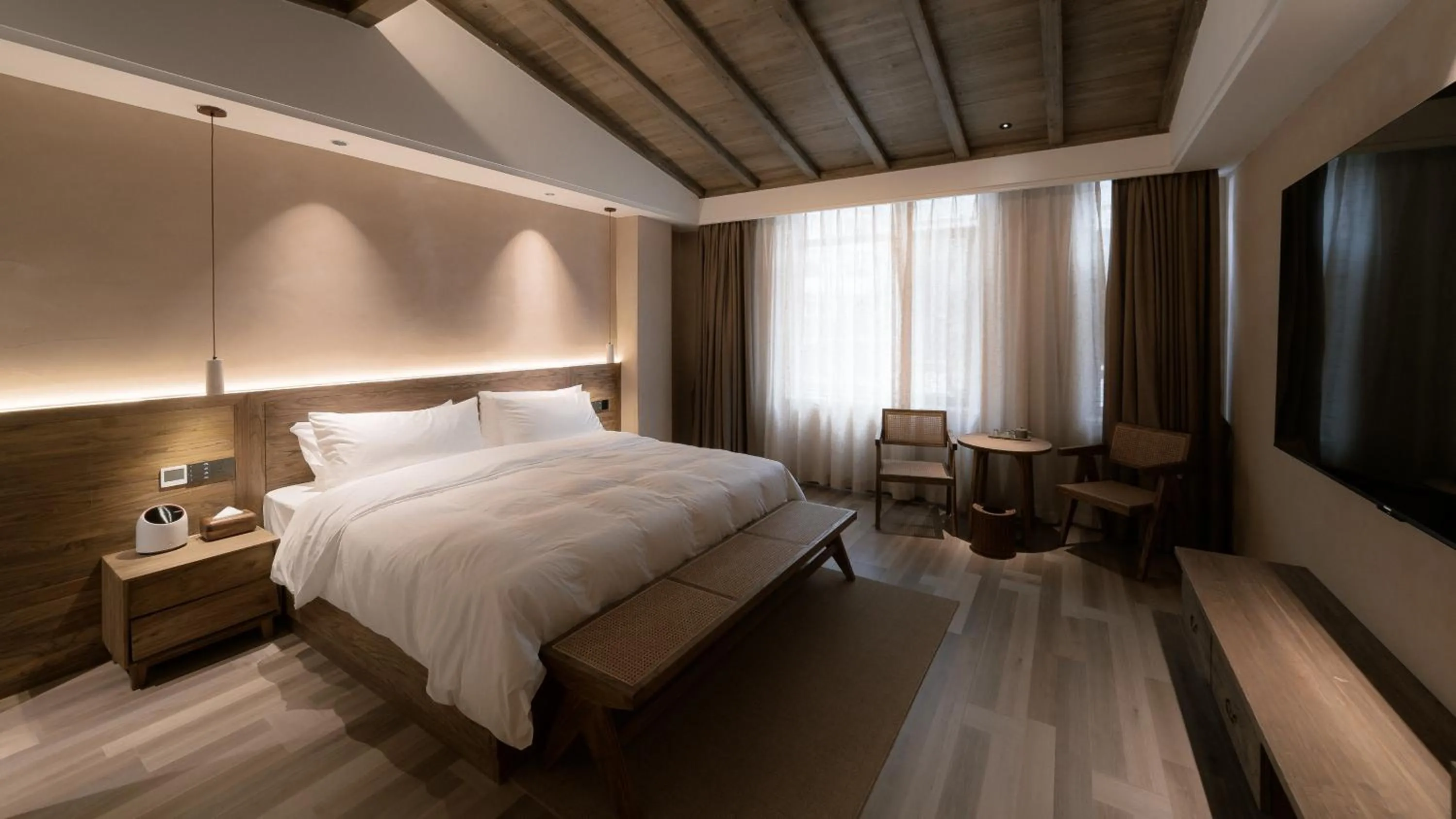 Bed in Shishe Spring Designer Homestay