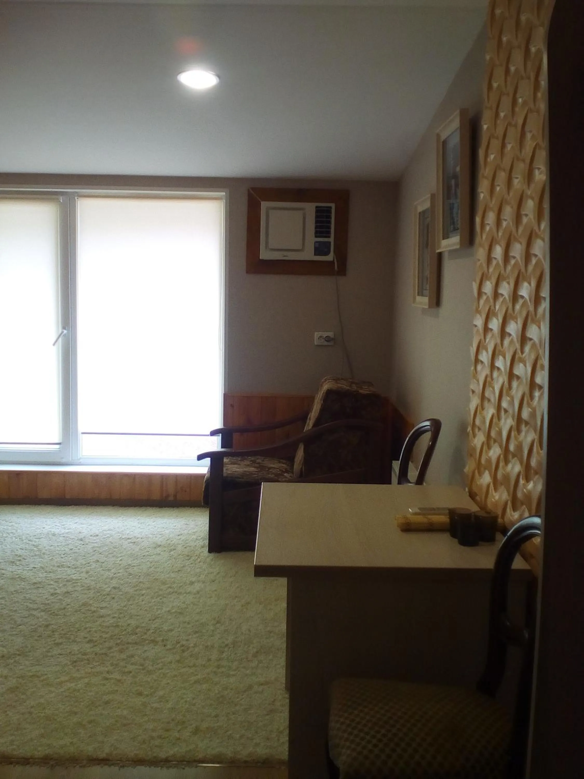 Seating area in motel Pid Strihoyu