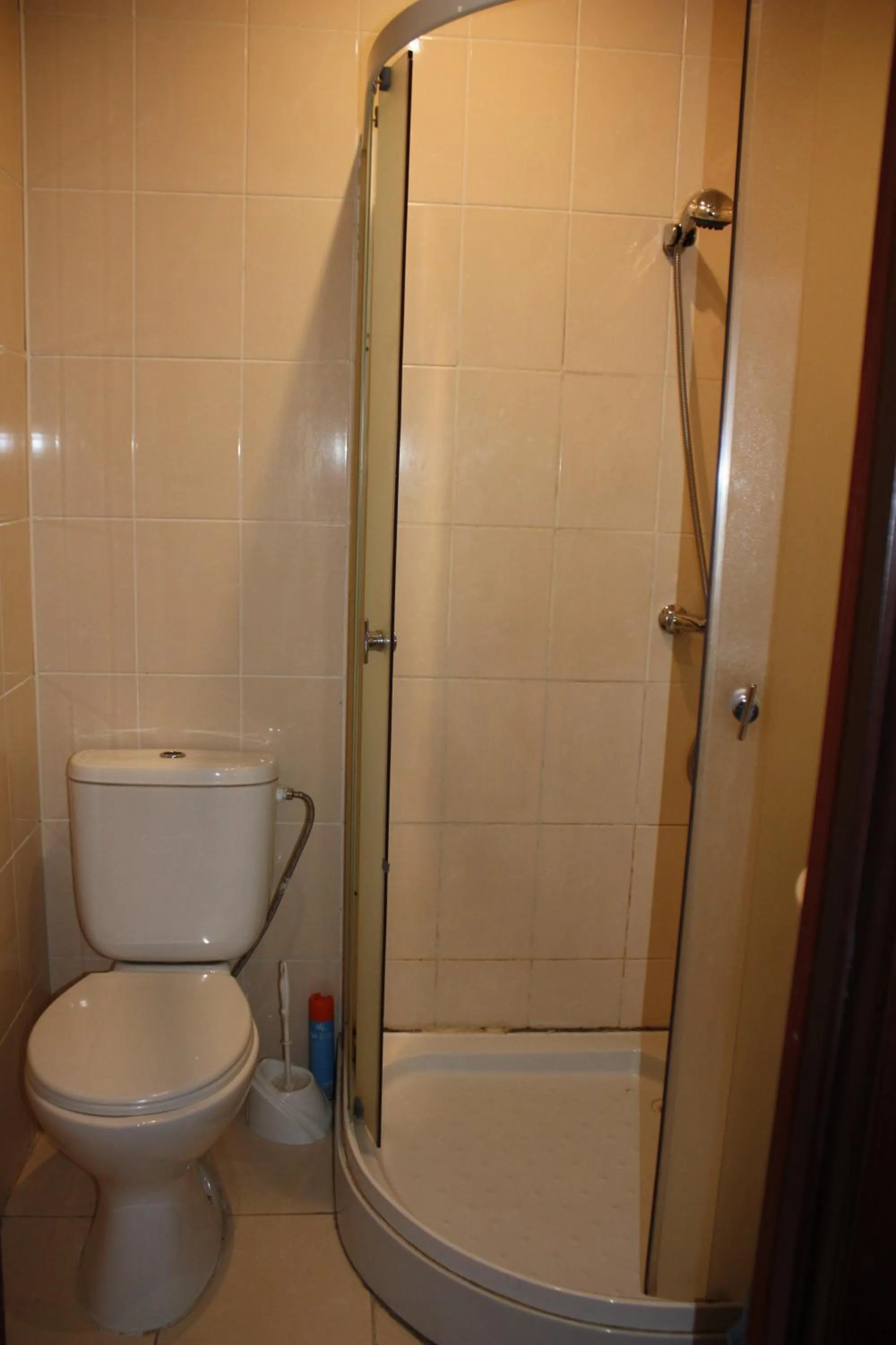 Shower in motel Pid Strihoyu