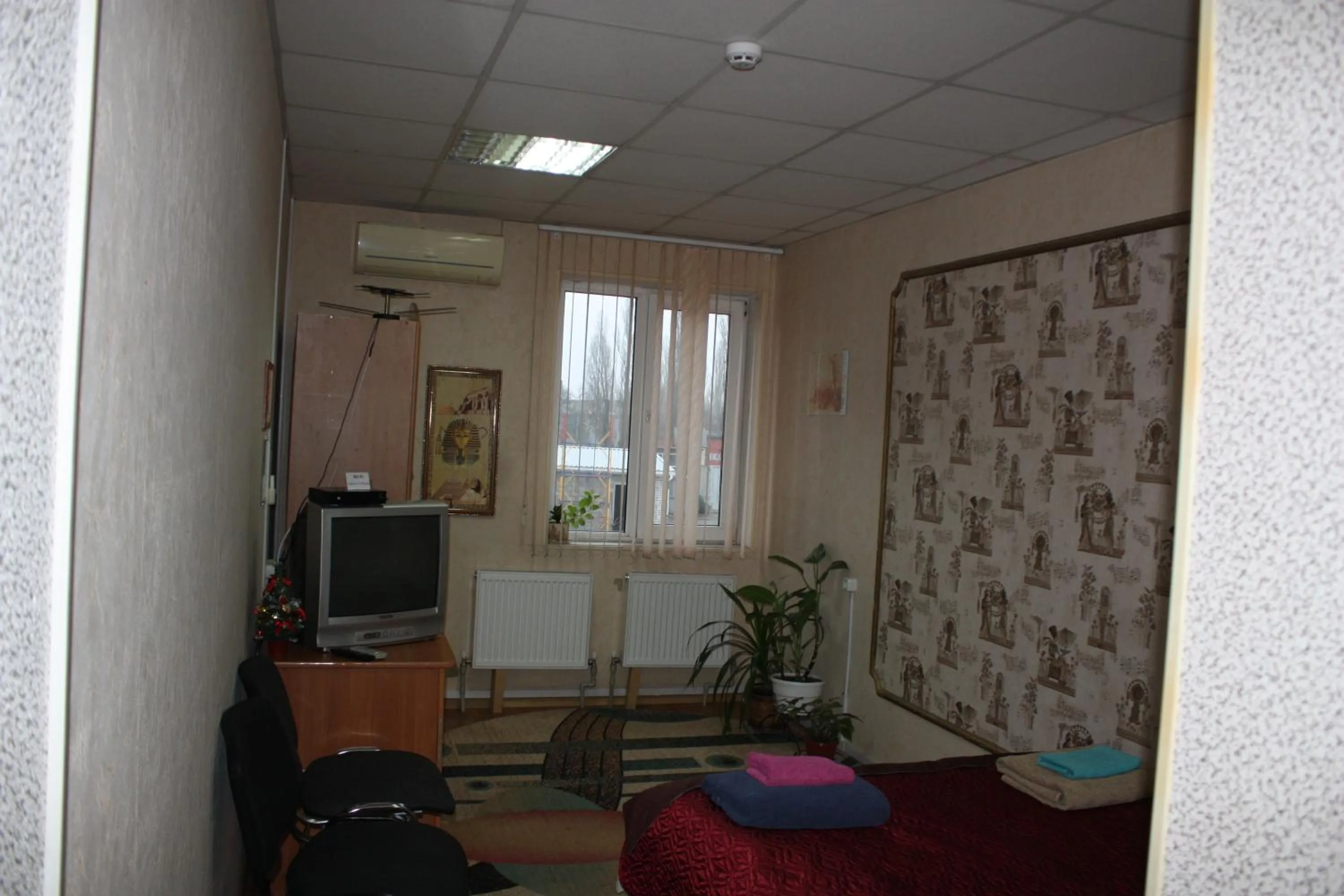 Bedroom in motel Pid Strihoyu