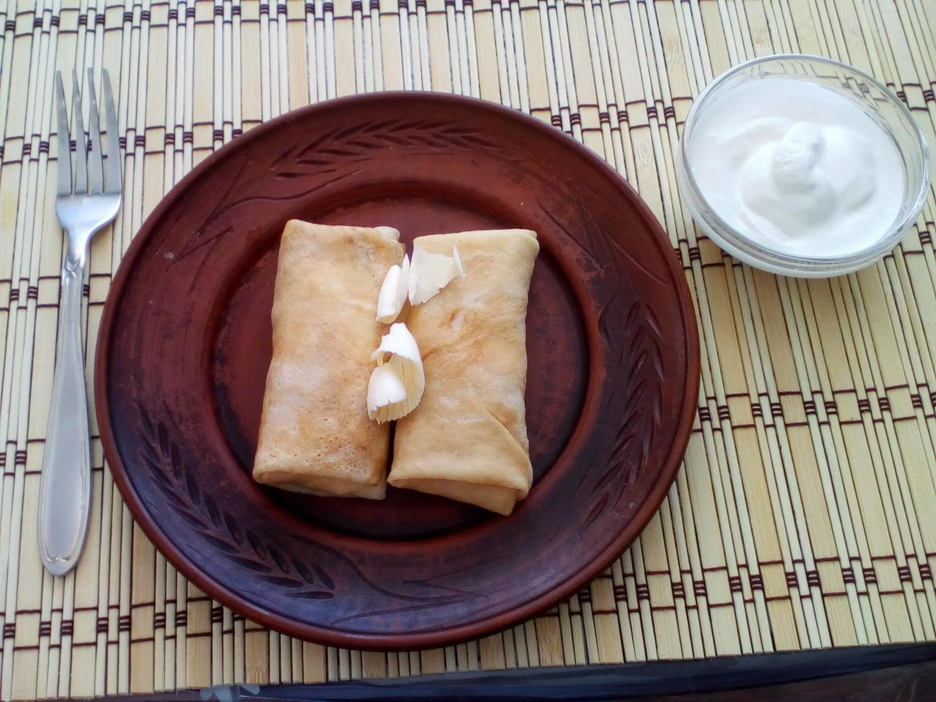 Breakfast in motel Pid Strihoyu