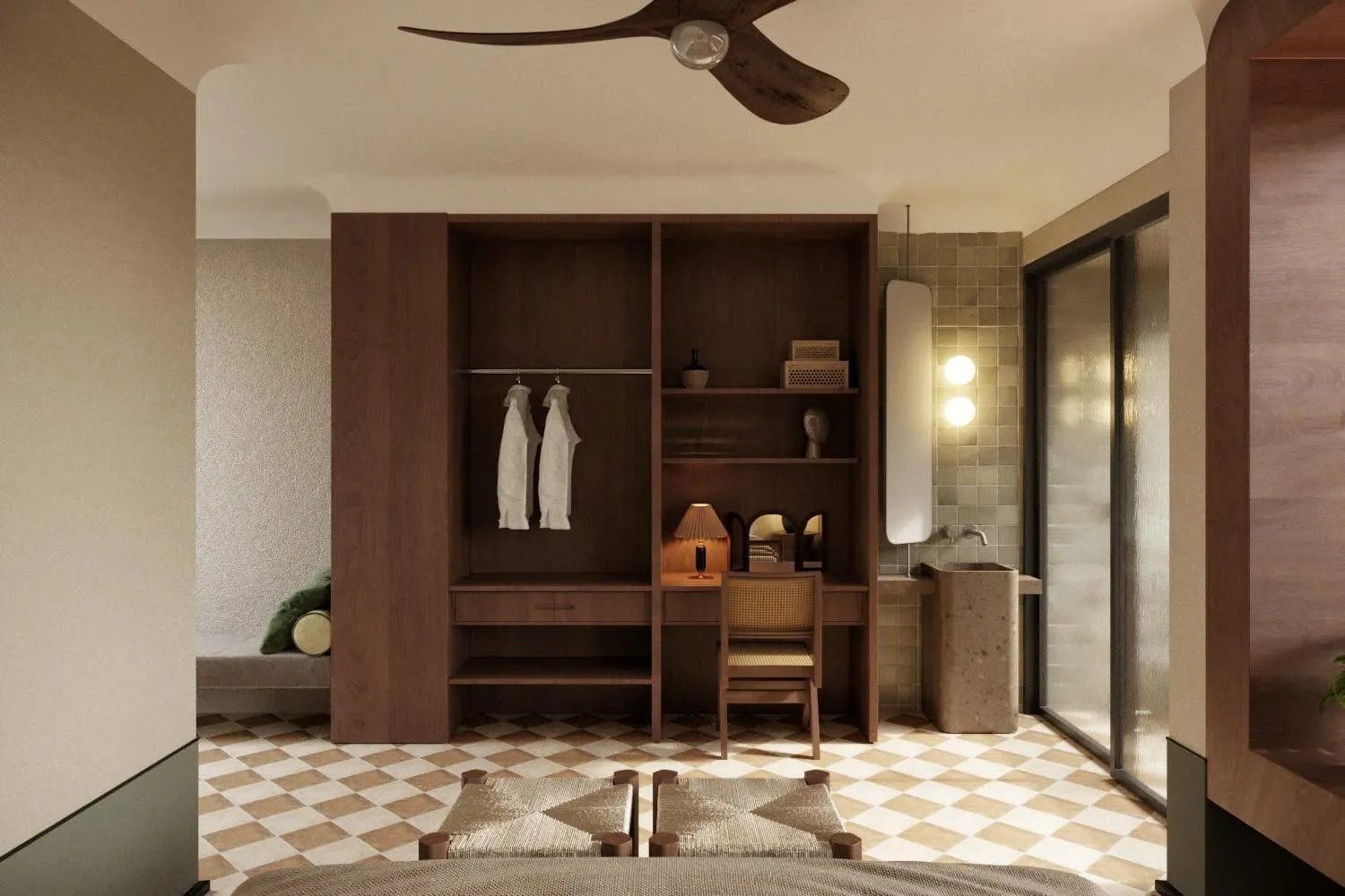 Deluxe Double Room in A Stay In Bàu Vá