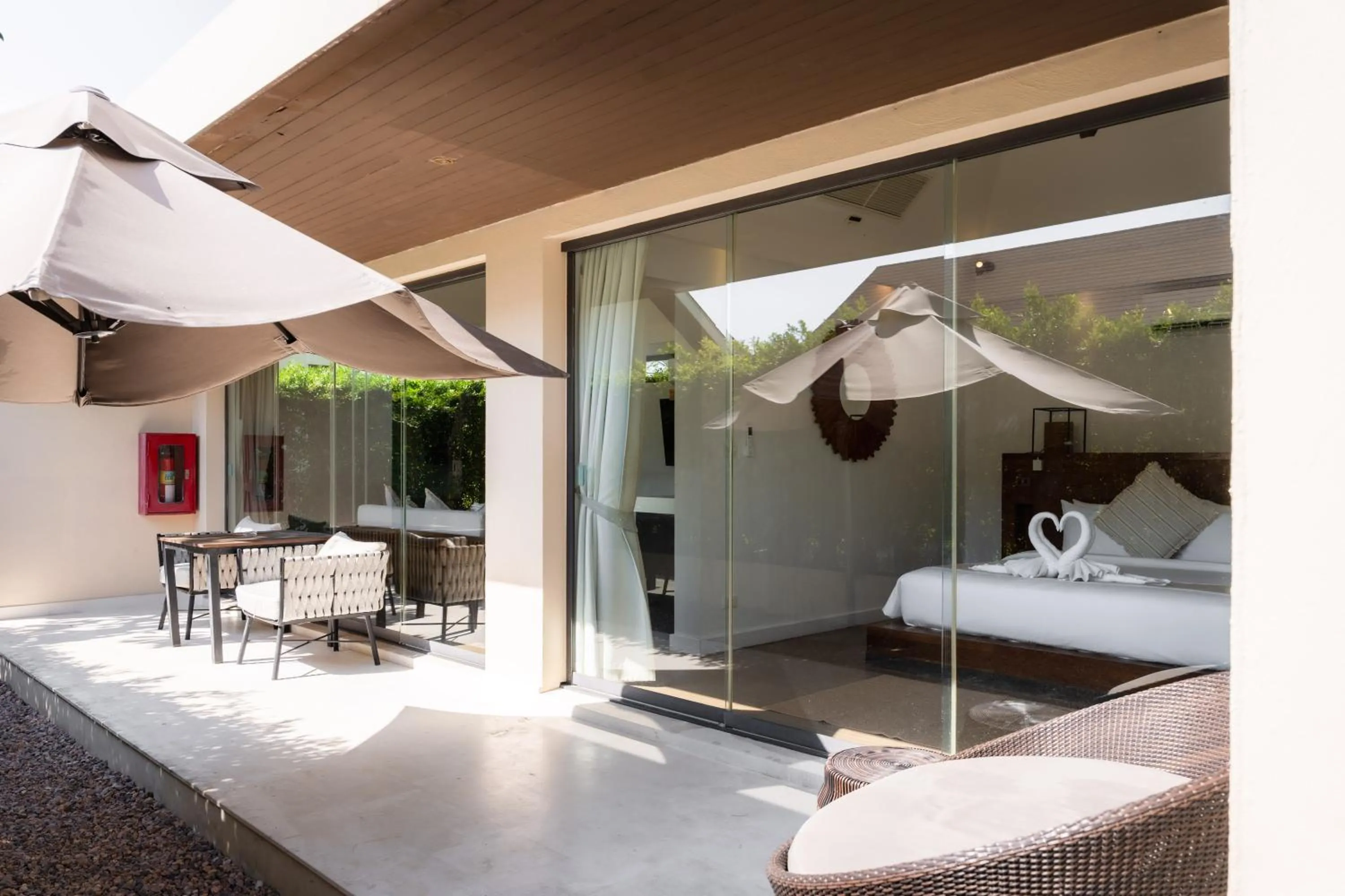 Patio, Bed in Zaya Beach Club & Resort