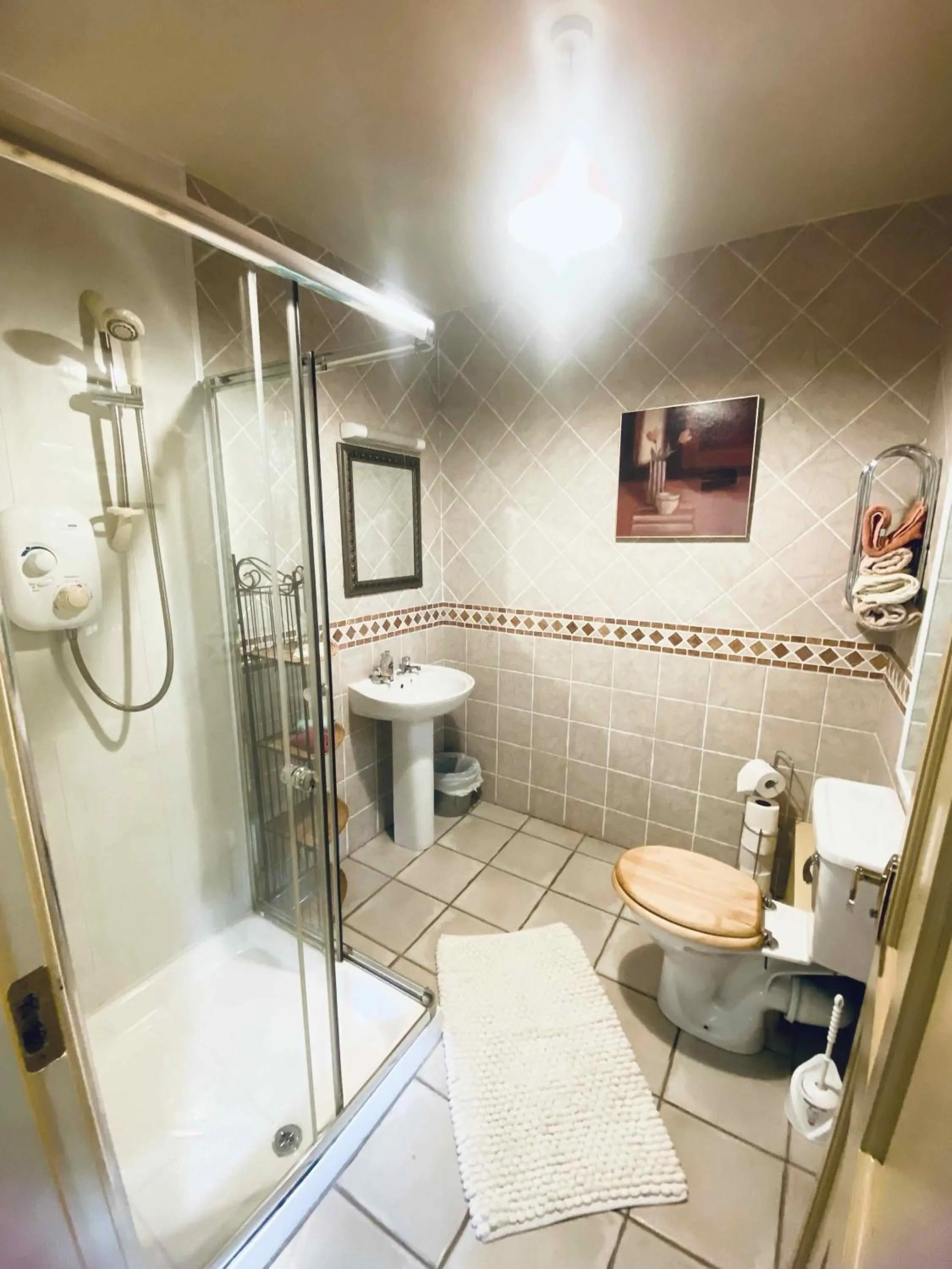 Shower in Dulrush Lodge Guest House, Restaurant and Self-Catering