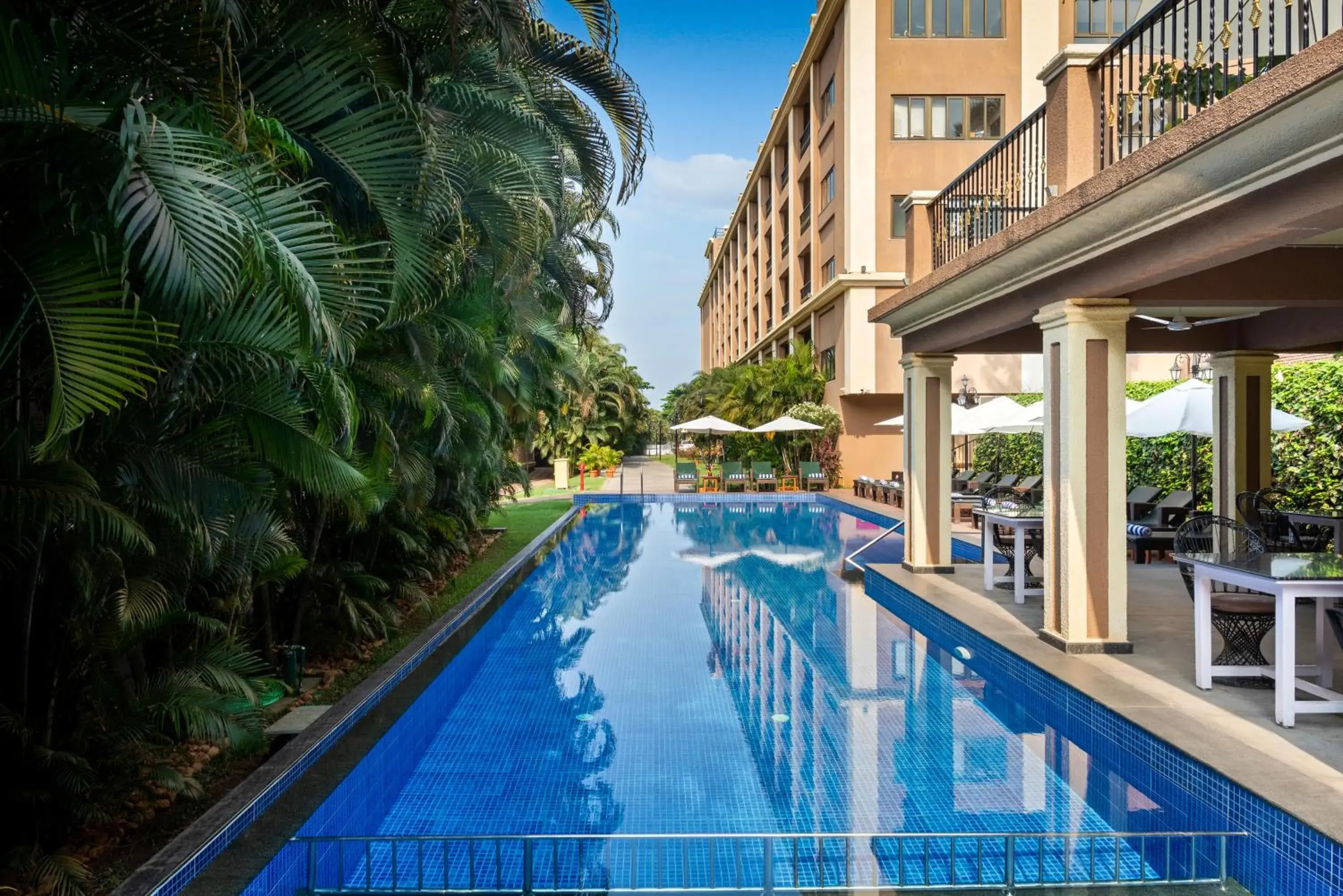 Pool view in Seashell Suites and Villas- Candolim Goa Pool view in Seashell Suites and Villas- Candolim Goa