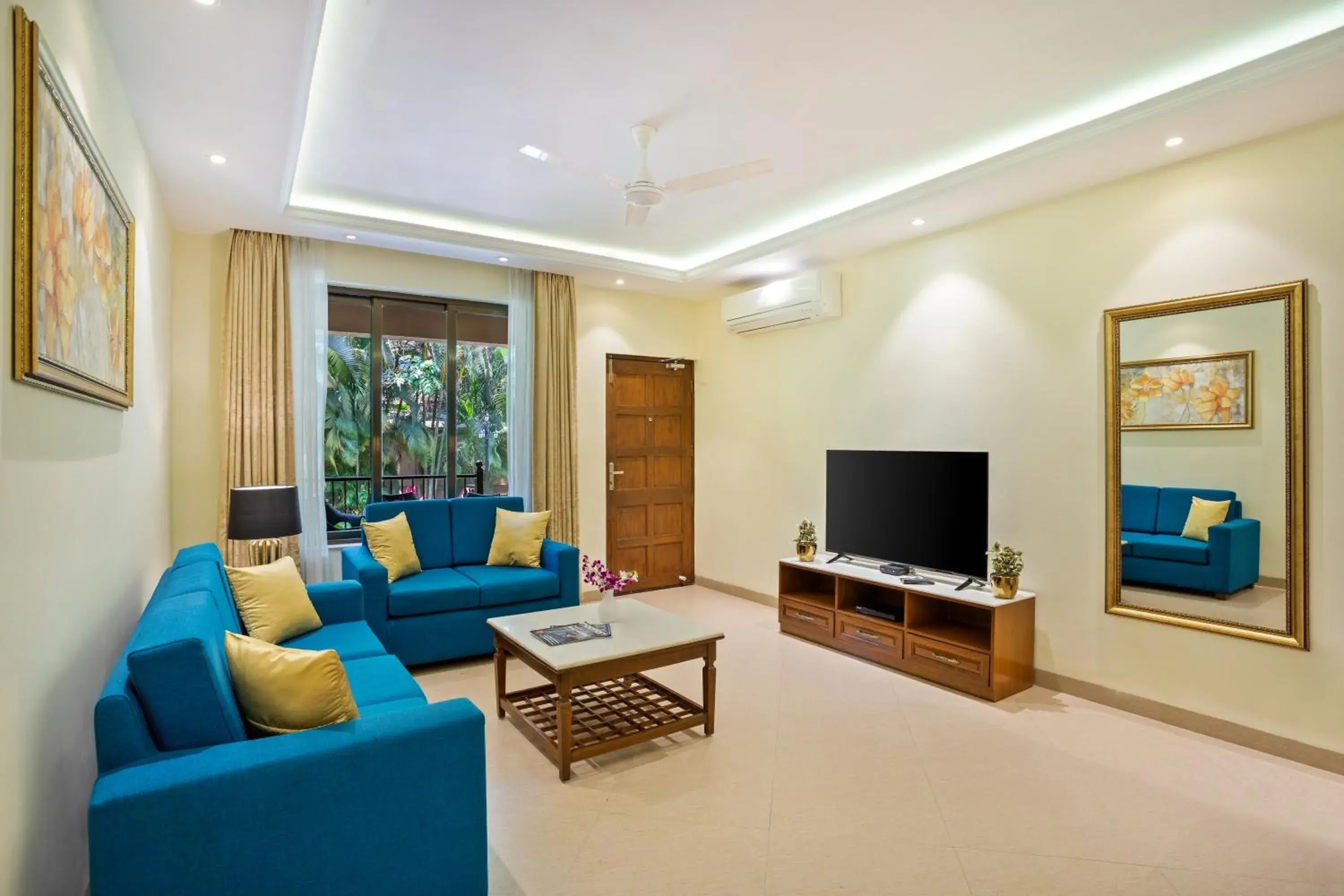 Living room in Seashell Suites and Villas- Candolim Goa Living room in Seashell Suites and Villas- Candolim Goa