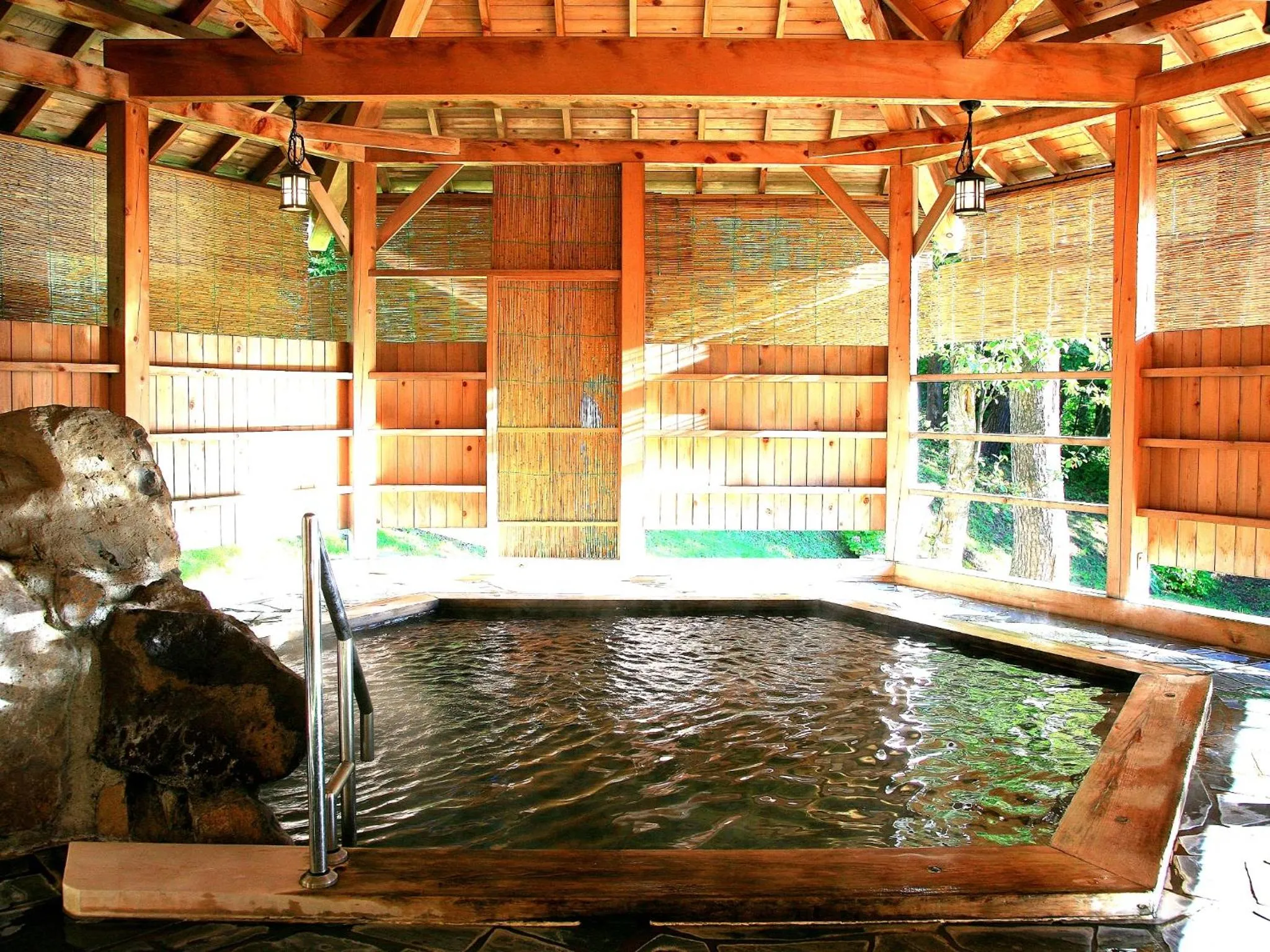 Hot Spring Bath in Aomori Winery Hotel
