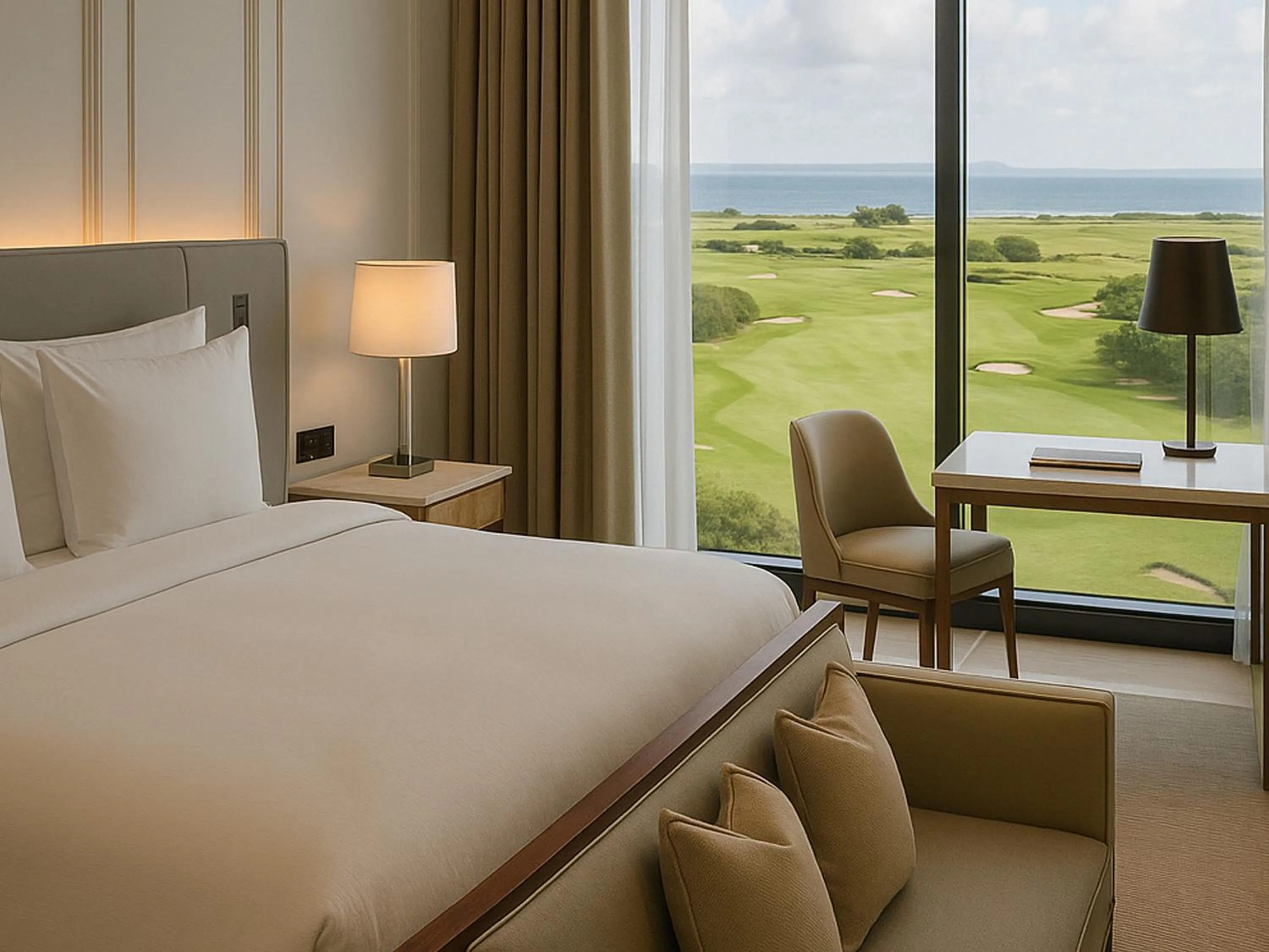 King Room with Sea View - single occupancy in The Hawthorn by Galway Bay