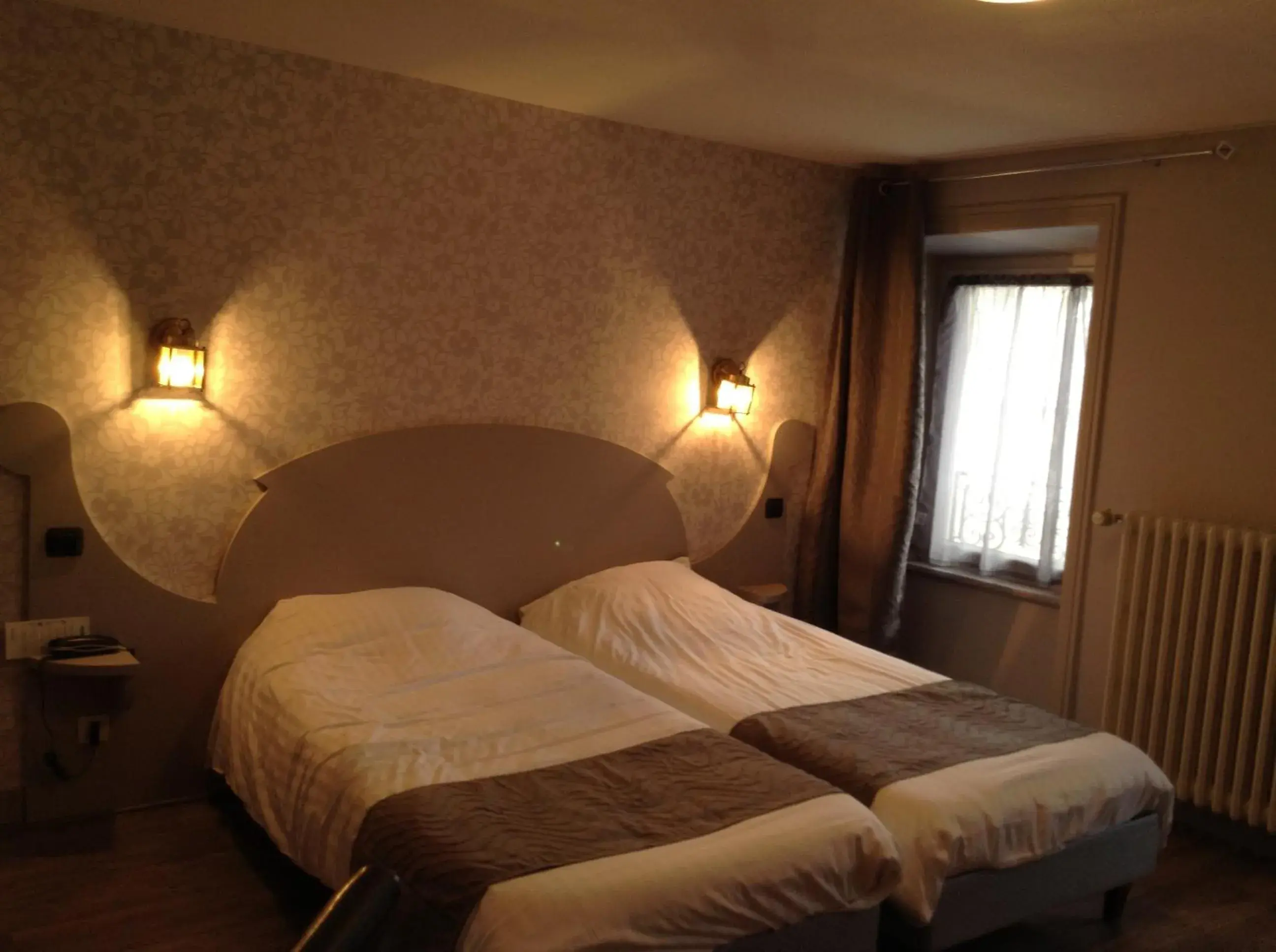 Bedroom, Bed in Logis SPA Hotel Restaurant De La Poste Bedroom, Bed in Logis SPA Hotel Restaurant De La Poste